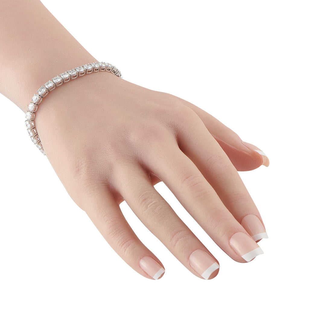 LB Exclusive Platinum 11.57ct Diamond Tennis Bracelet MF02-041526