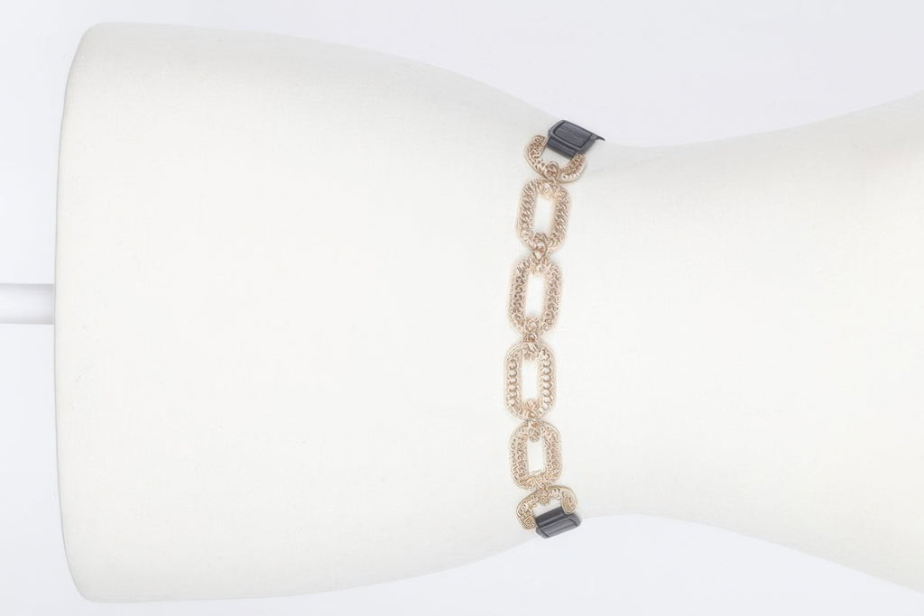 Metal Linked Buckle Elastic Belt