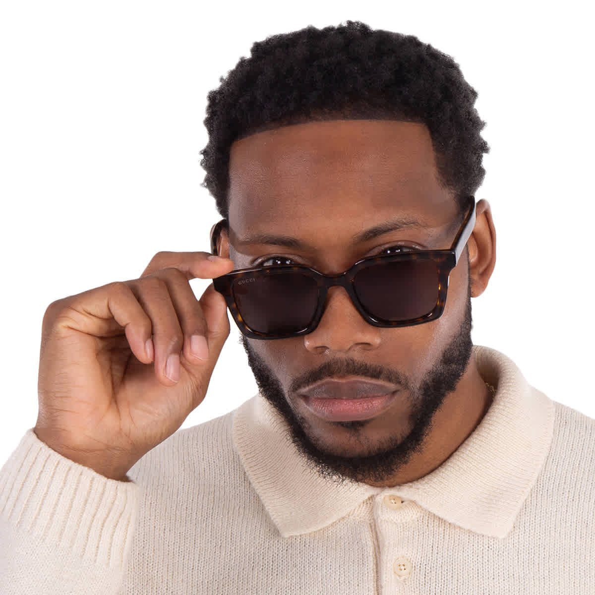 Gucci Brown Square Men's Sunglasses GG1582SK 002 54
