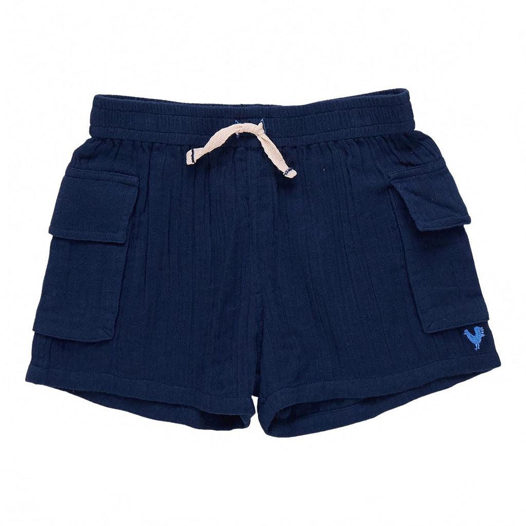 Boys Pull On Cargo Short In Navy