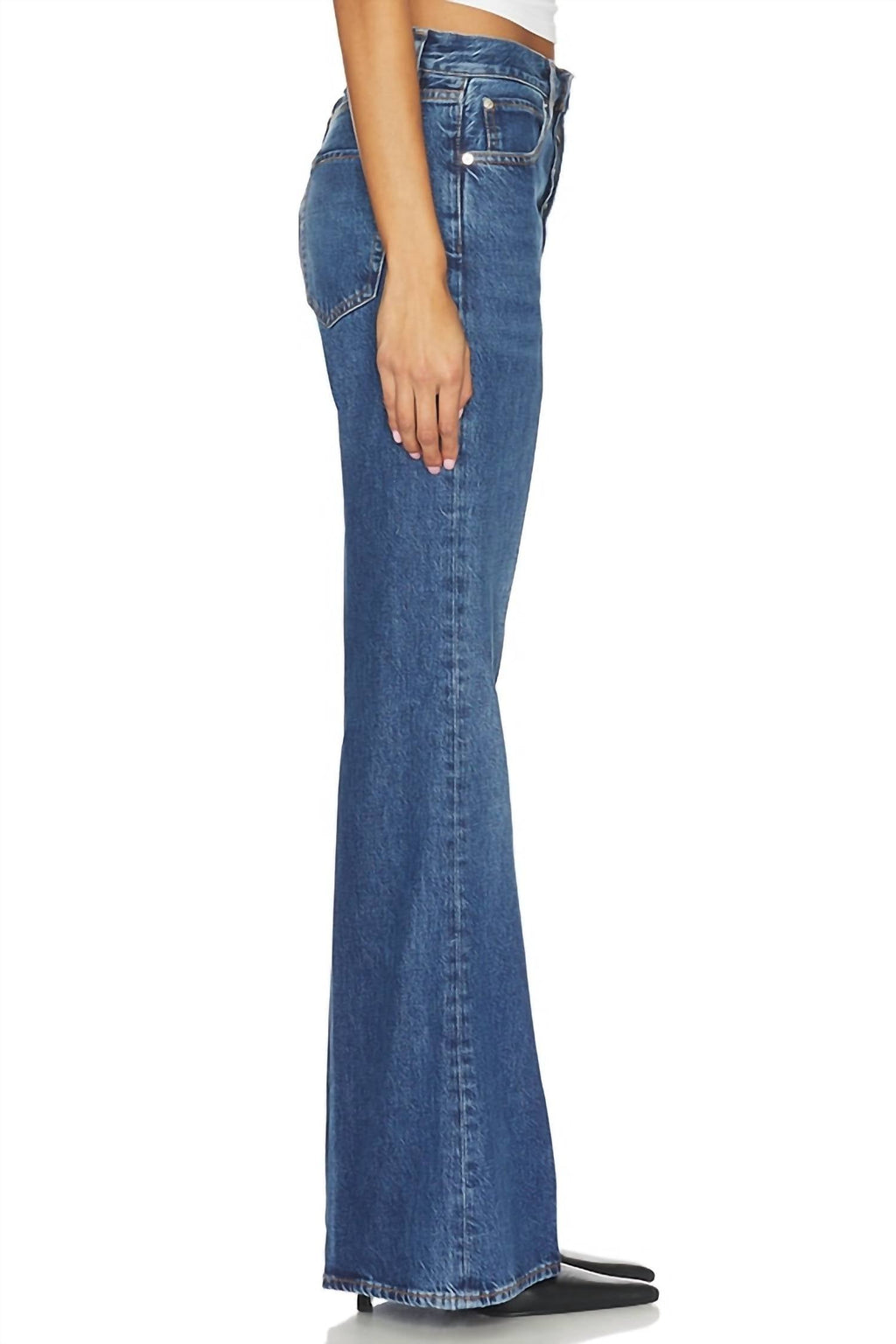 Lax High Rise Jeans In Pilot