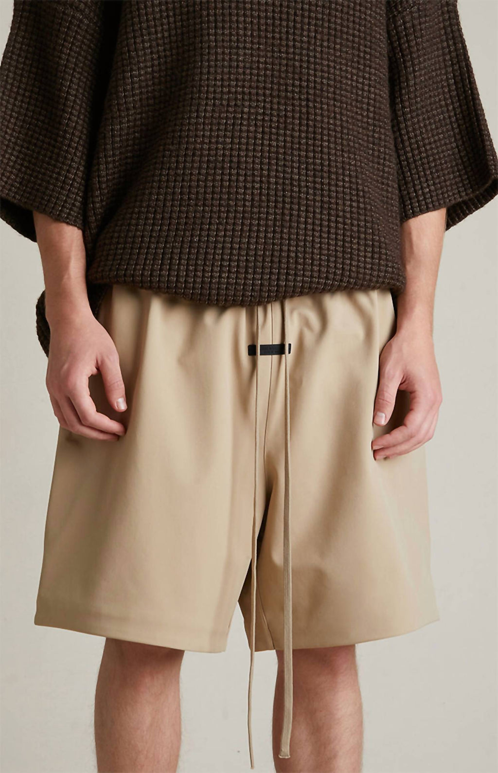 Bonded Nylon Soccer Shorts In Desert Sand