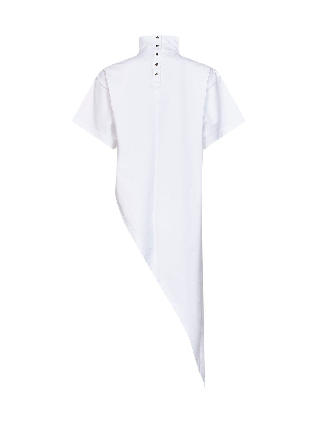 Alaïa Women White Cotton Jersey Triangle Long T-Shirt