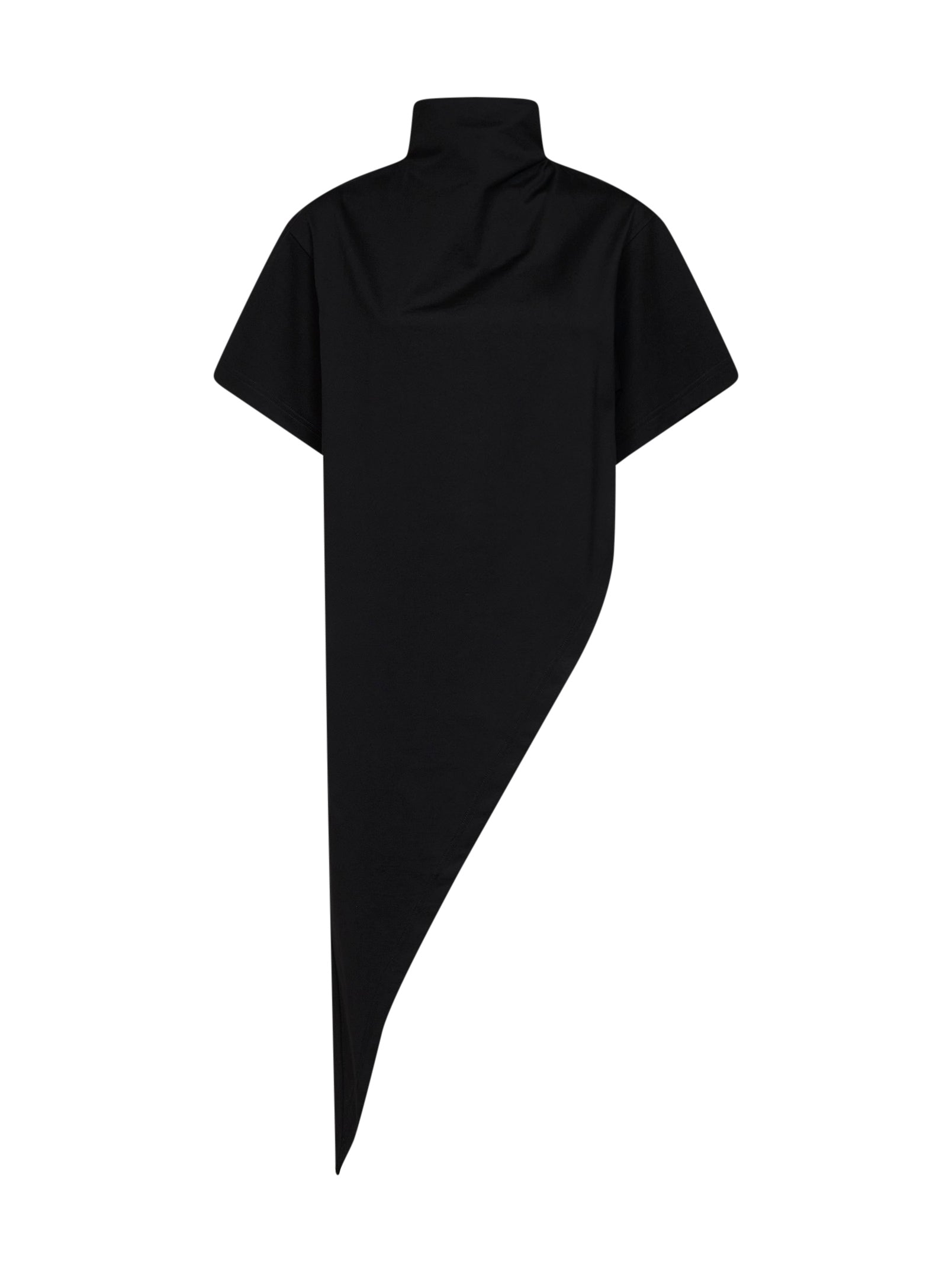 Alaïa Women Black Cotton Jersey Triangle Long T-Shirt