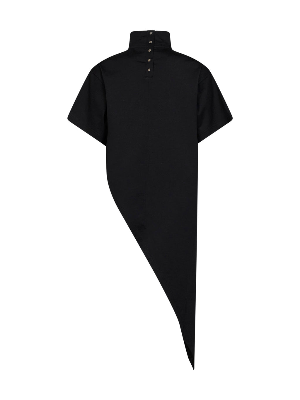 Alaïa Women Black Cotton Jersey Triangle Long T-Shirt