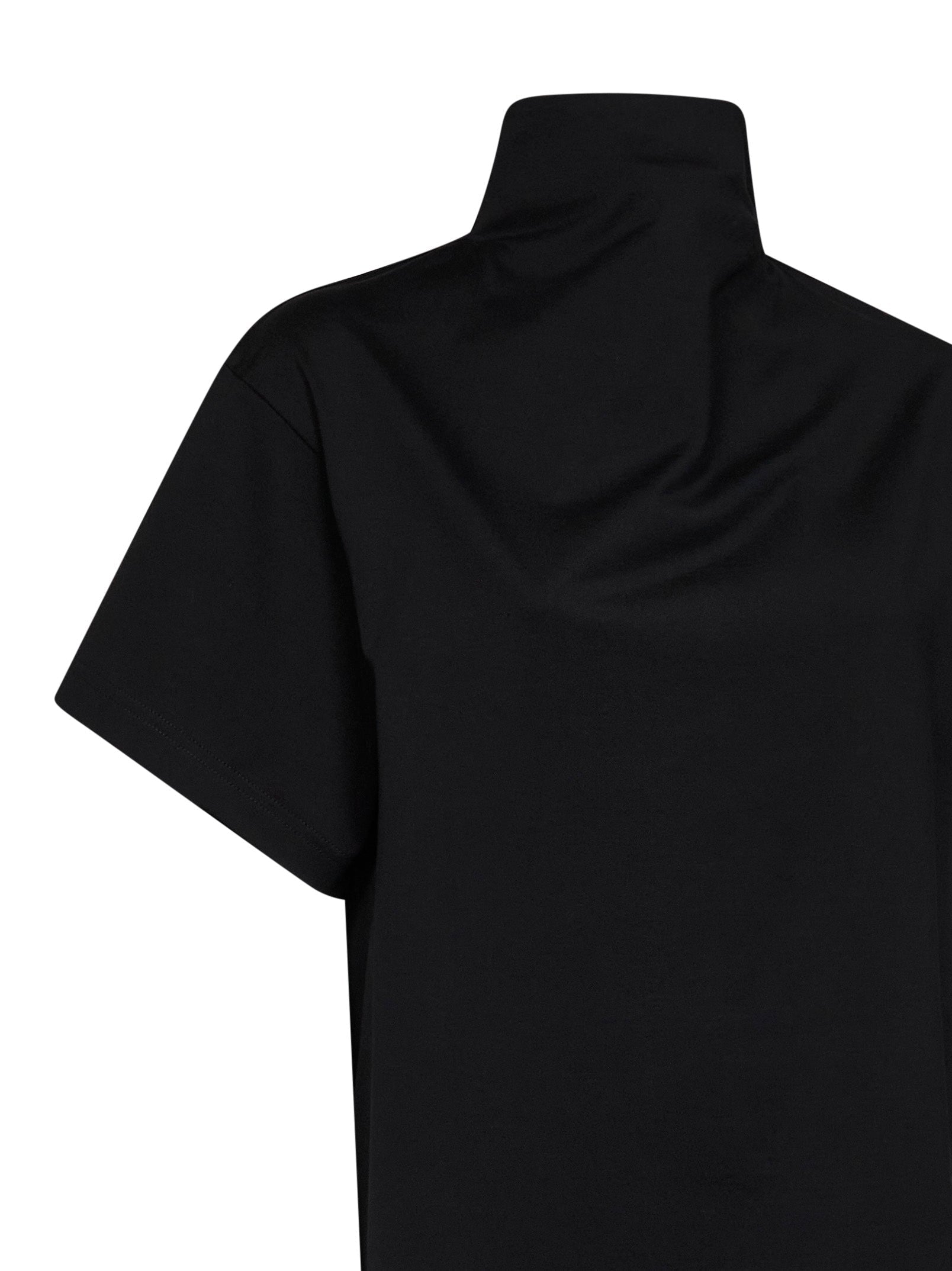 Alaïa Women Black Cotton Jersey Triangle Long T-Shirt