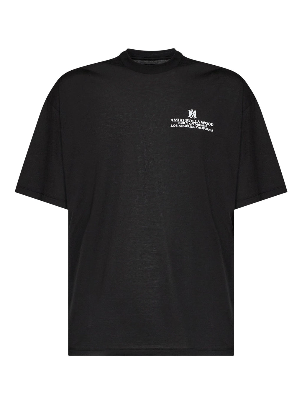 Amiri Men Black Cotton Jersey Built On Dreams Oversized T-Shirt
