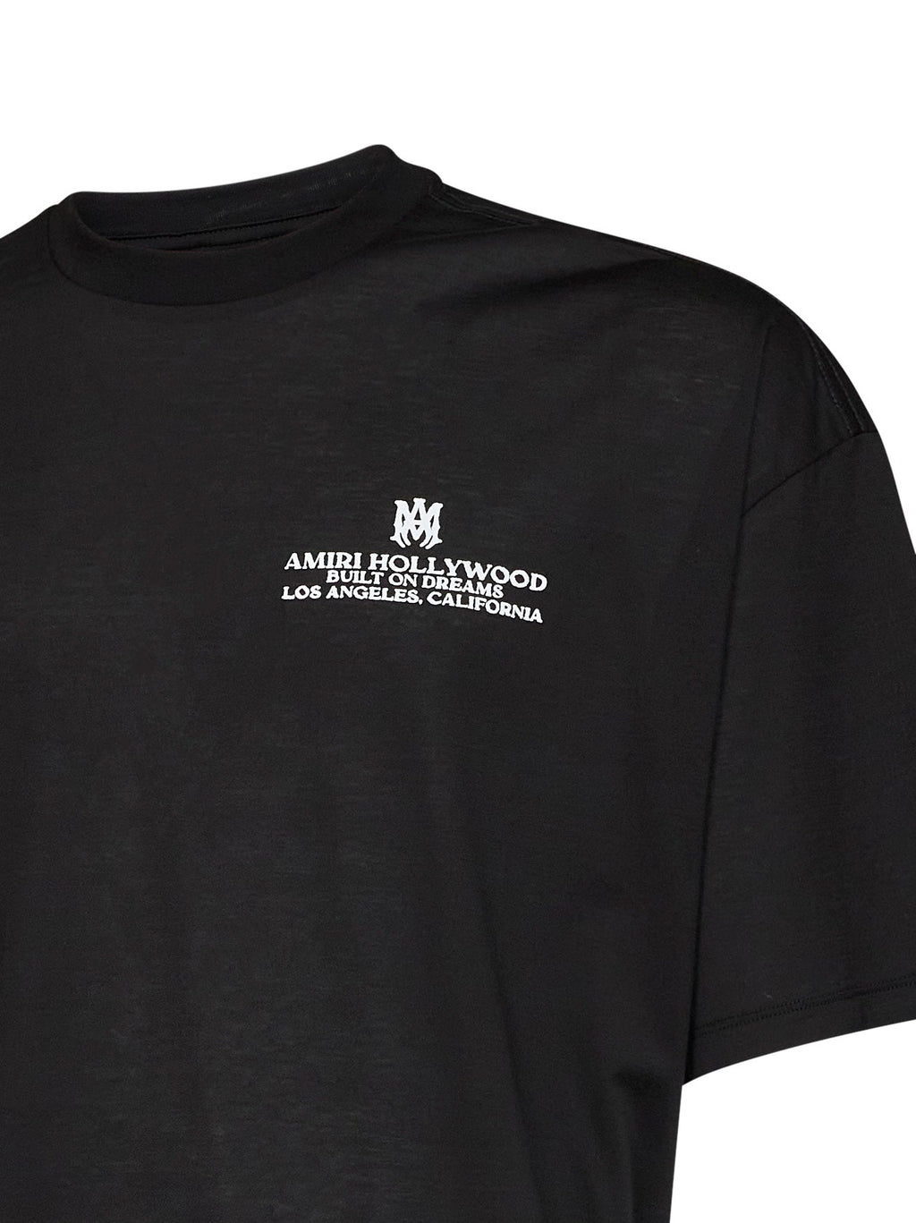 Amiri Men Black Cotton Jersey Built On Dreams Oversized T-Shirt