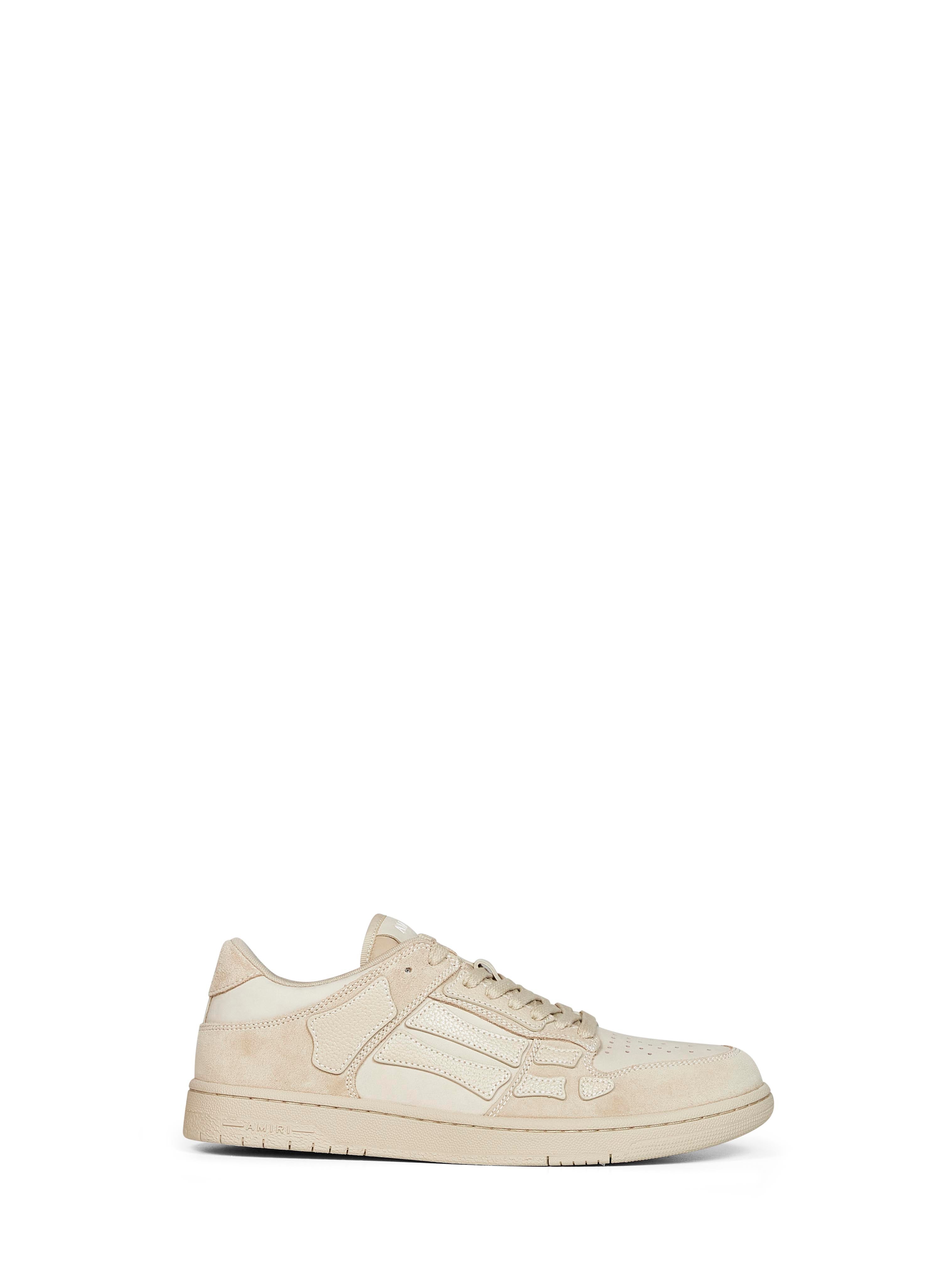 Amiri Men Alabaster Suede Skel Top Low Sneakers