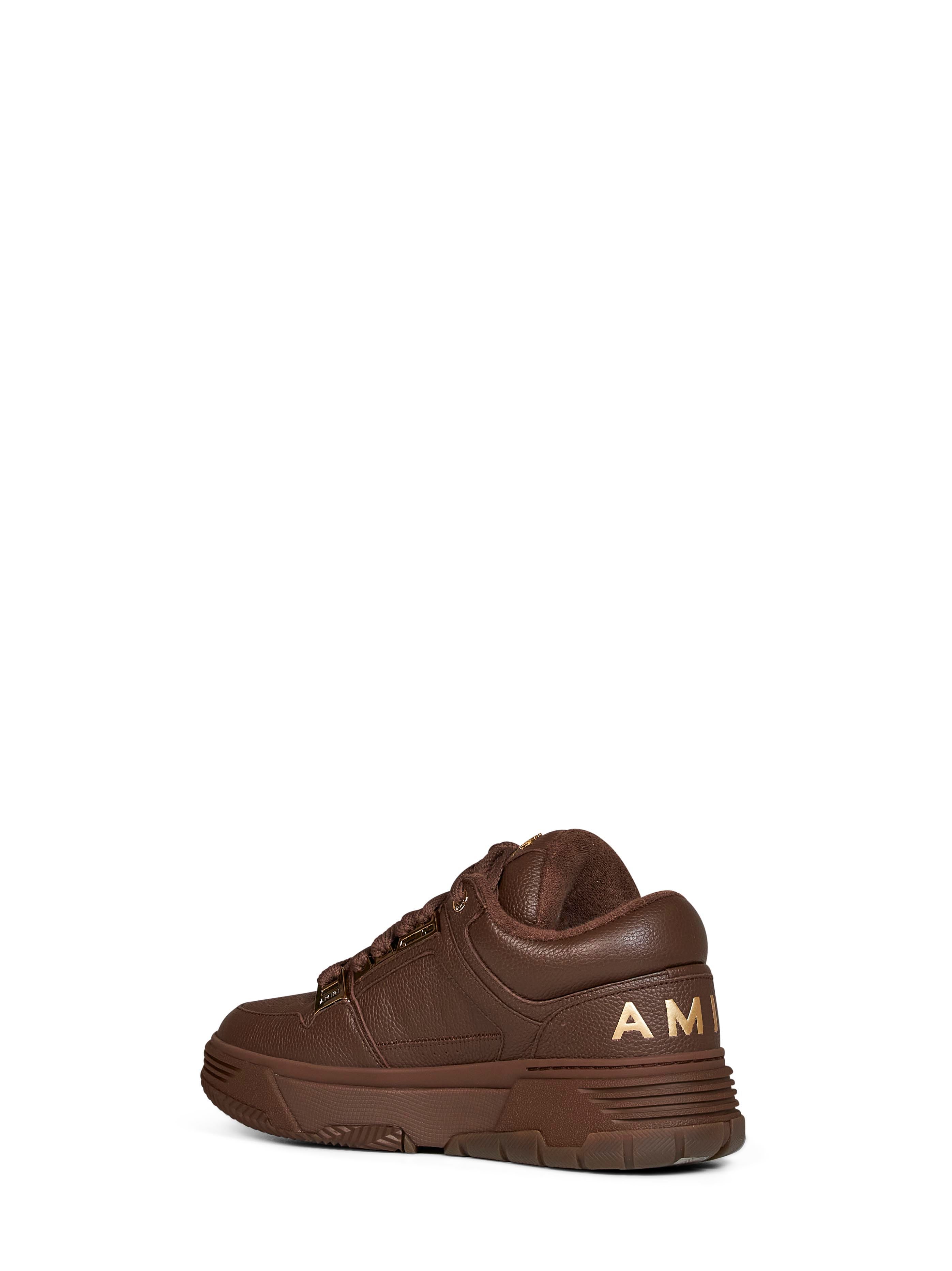 Amiri Men Brown Leather Chrome Ma-1 Sneakers