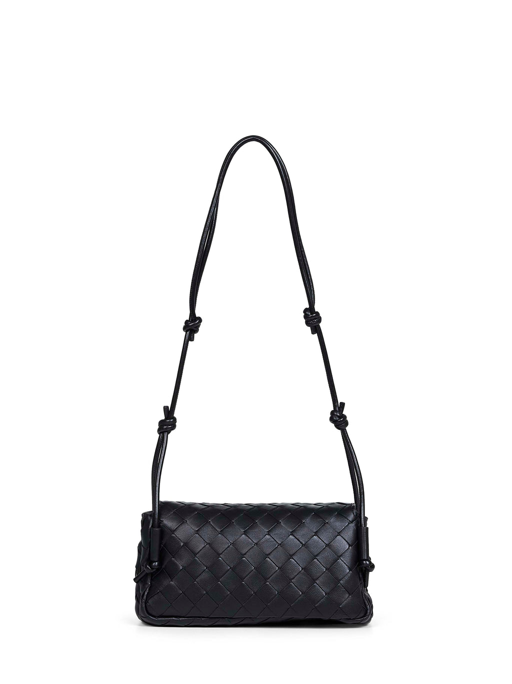 Bottega Veneta Women Black Notturno Crossbody Bag