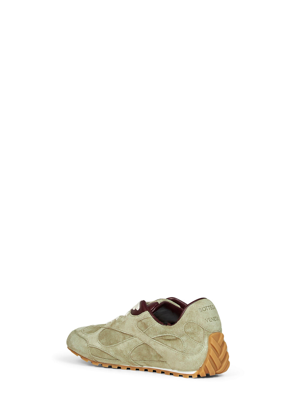 Bottega Veneta Women Travertine Suede Orbit Flash Low-Top Sneakers
