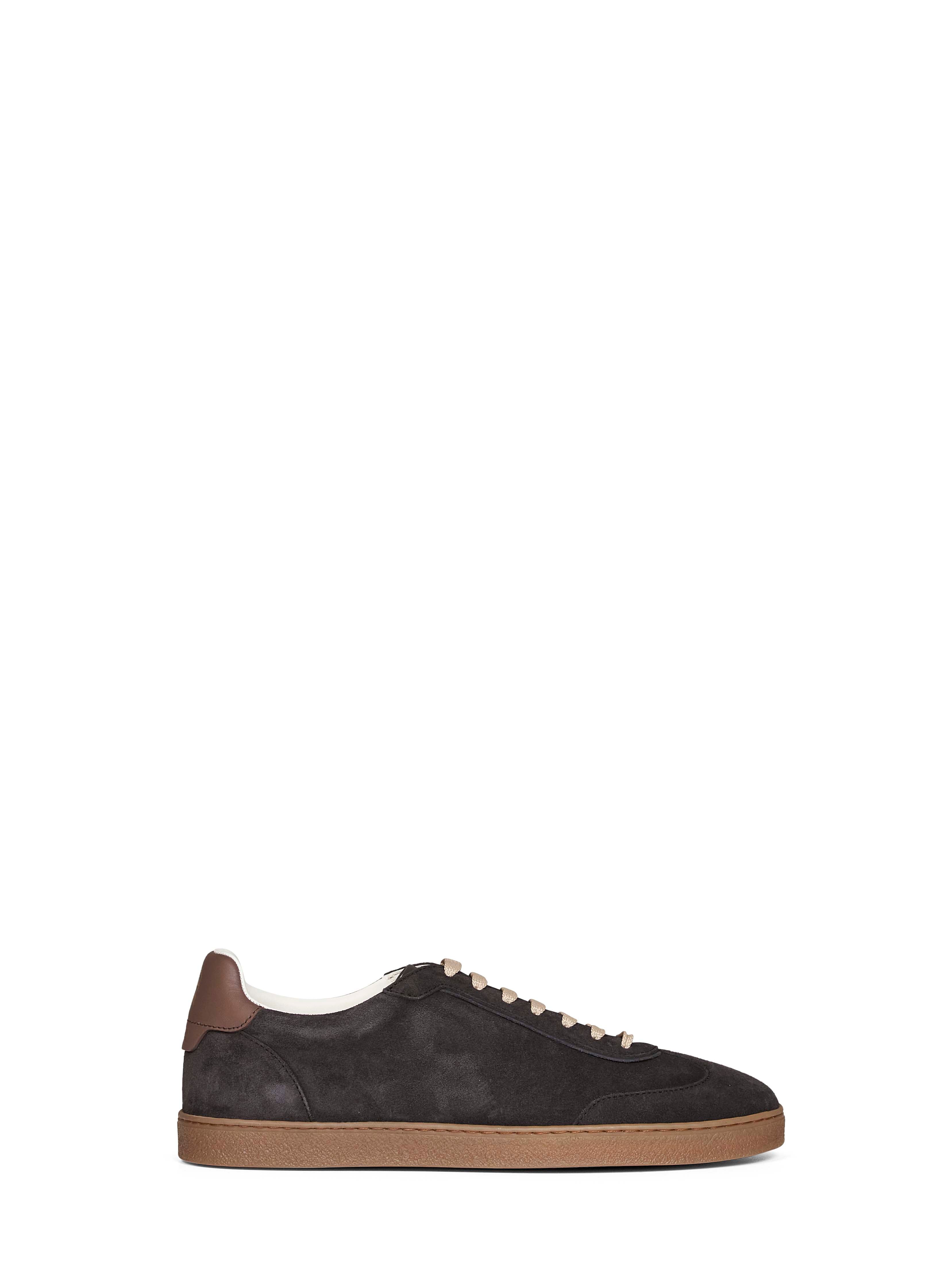Brunello Cucinelli Men Pepper Suede Sneakers