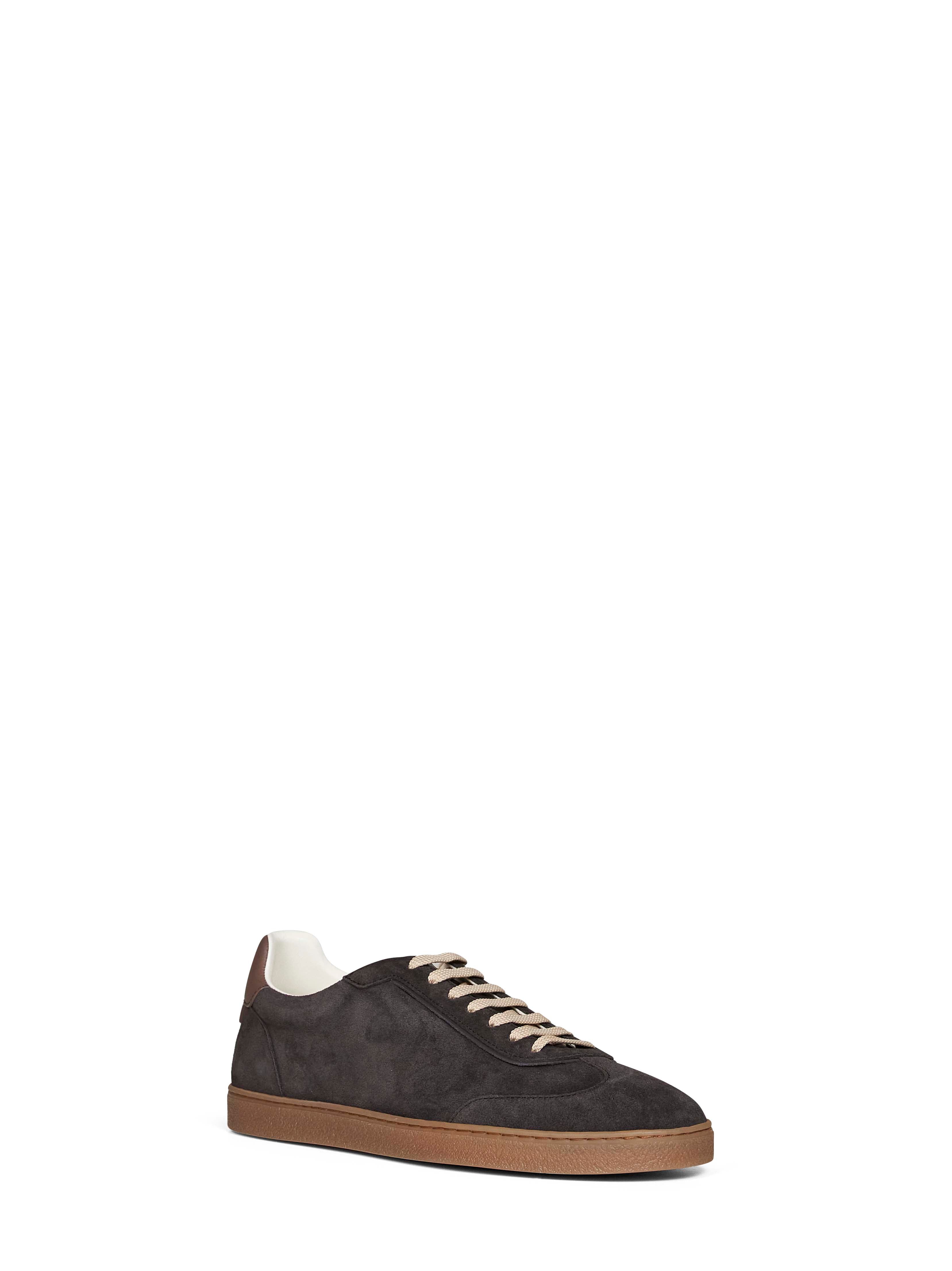 Brunello Cucinelli Men Pepper Suede Sneakers