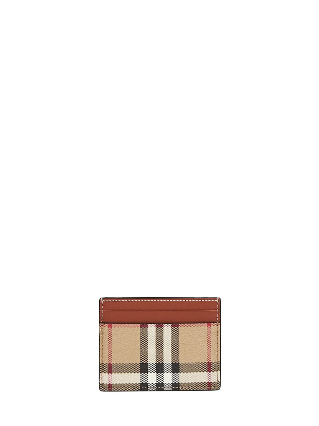 Burberry Women Archive Beige Check Credit Card Holder