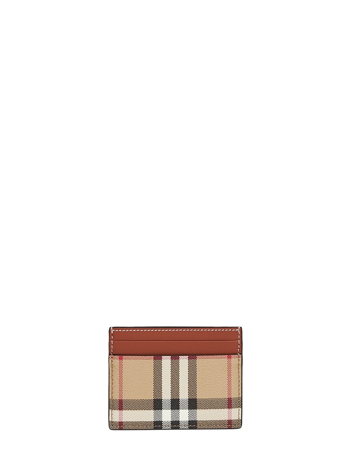 Burberry Women Archive Beige Check Credit Card Holder