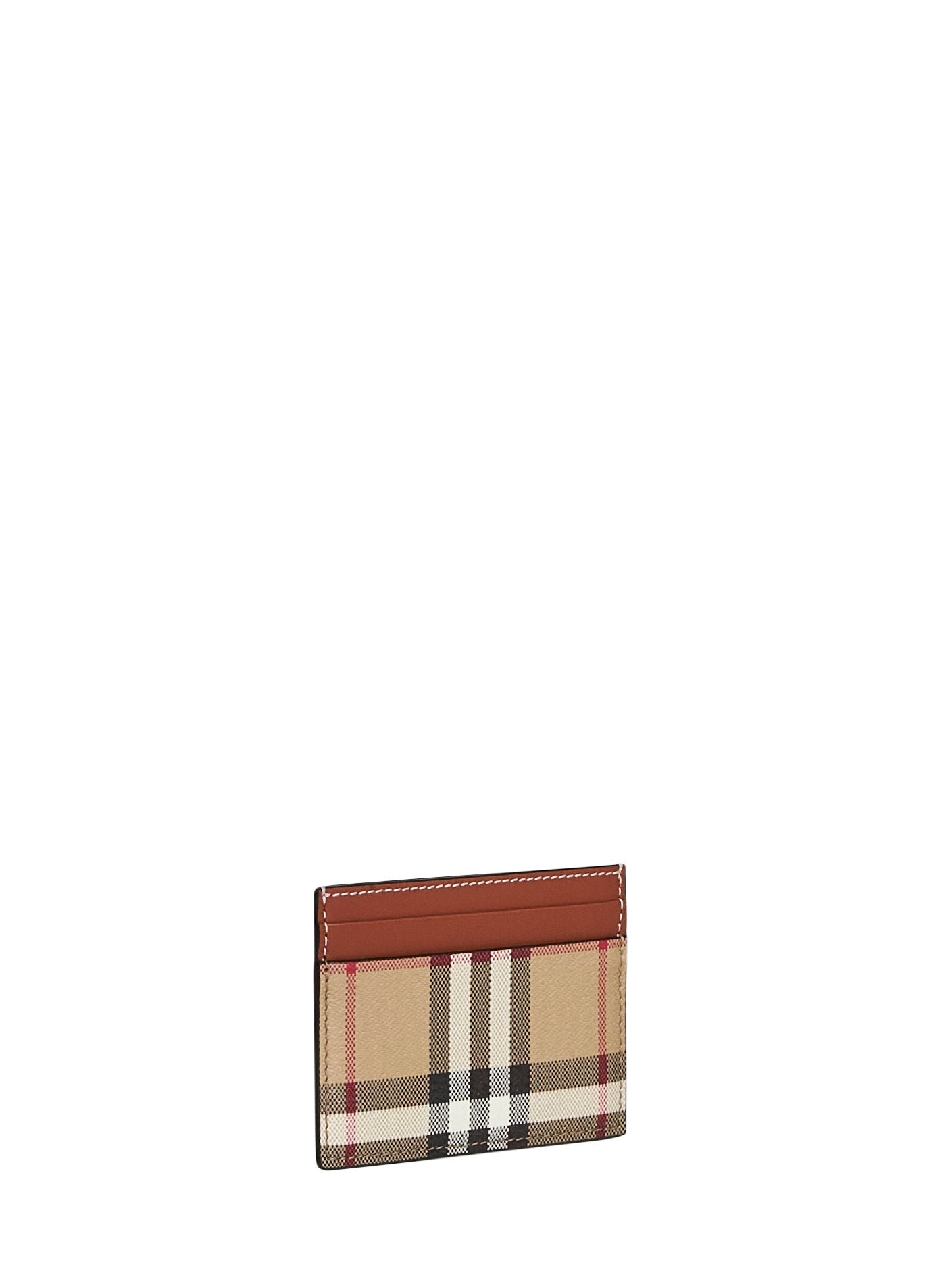 Burberry Women Archive Beige Check Credit Card Holder