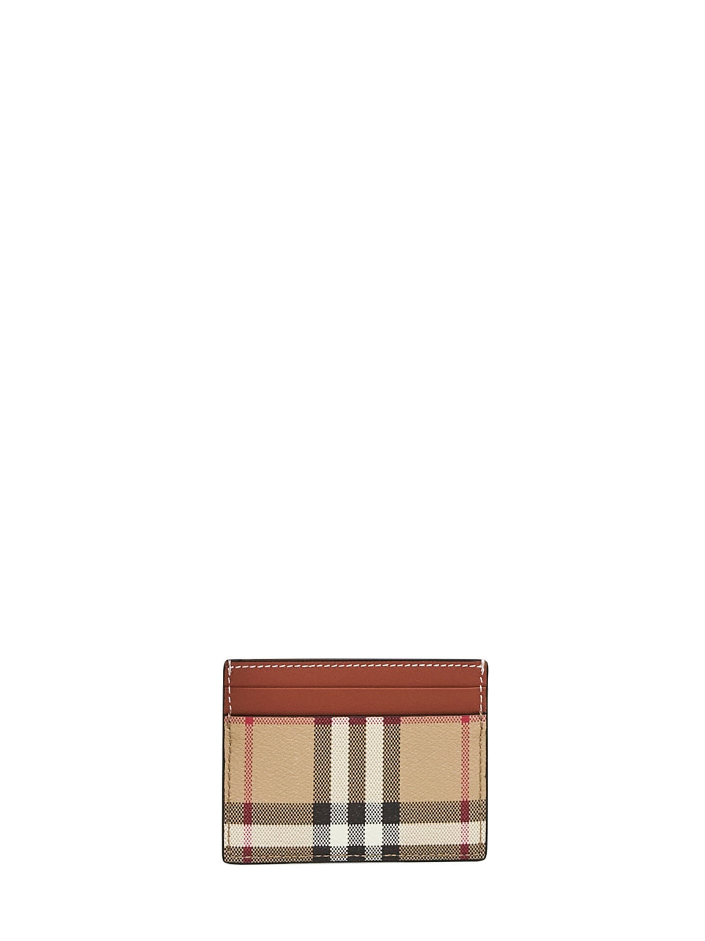 Burberry Women Archive Beige Check Credit Card Holder