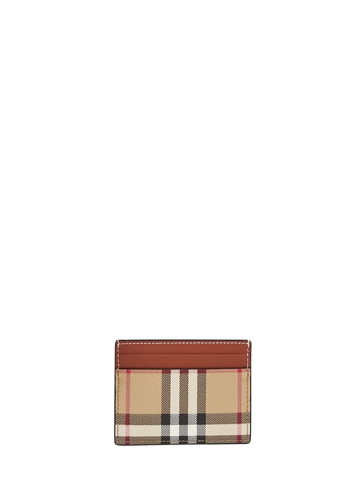 Burberry Women Archive Beige Check Credit Card Holder