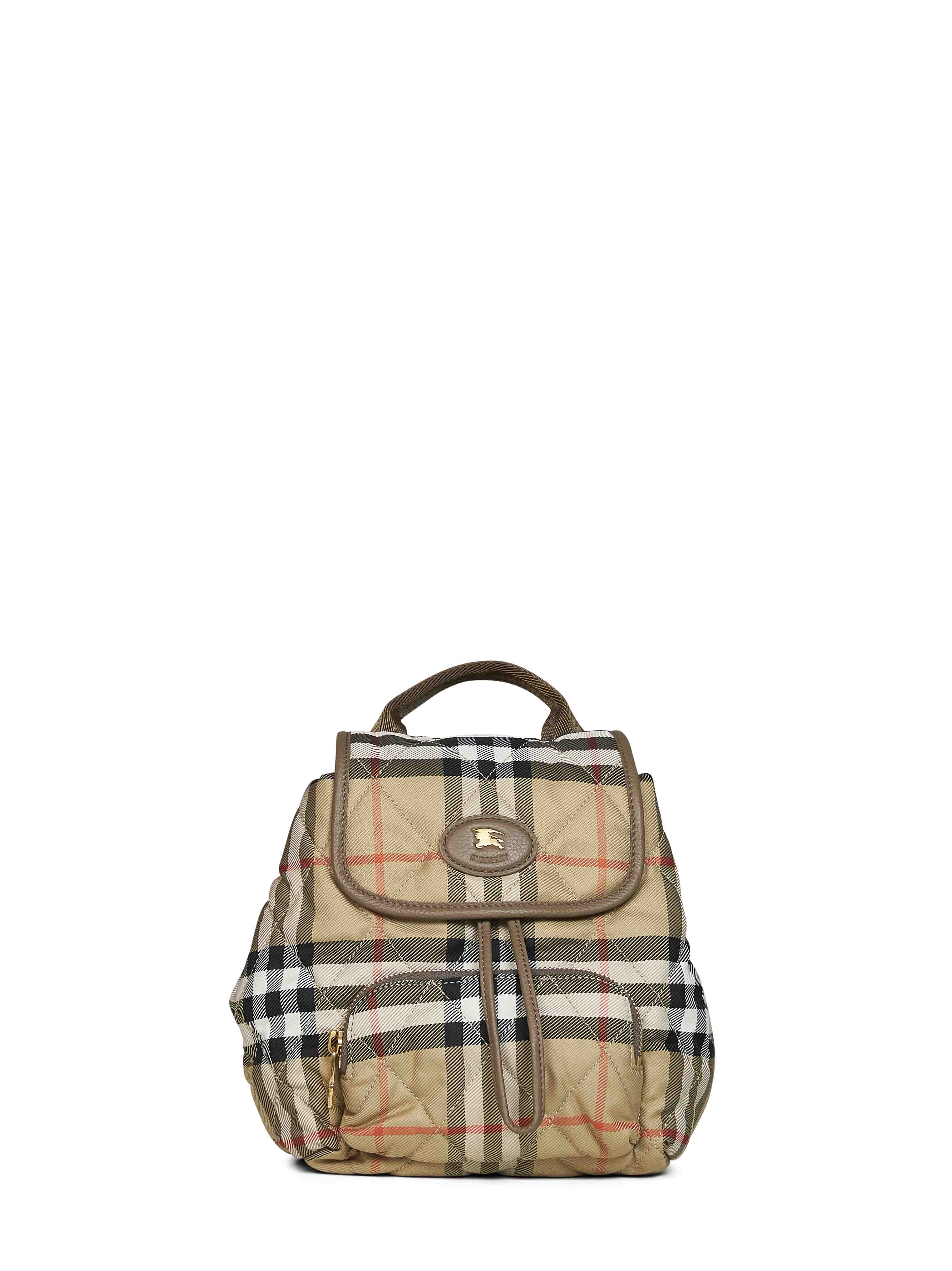 Burberry Women Sand Beige Horseshoe Mini Backpack