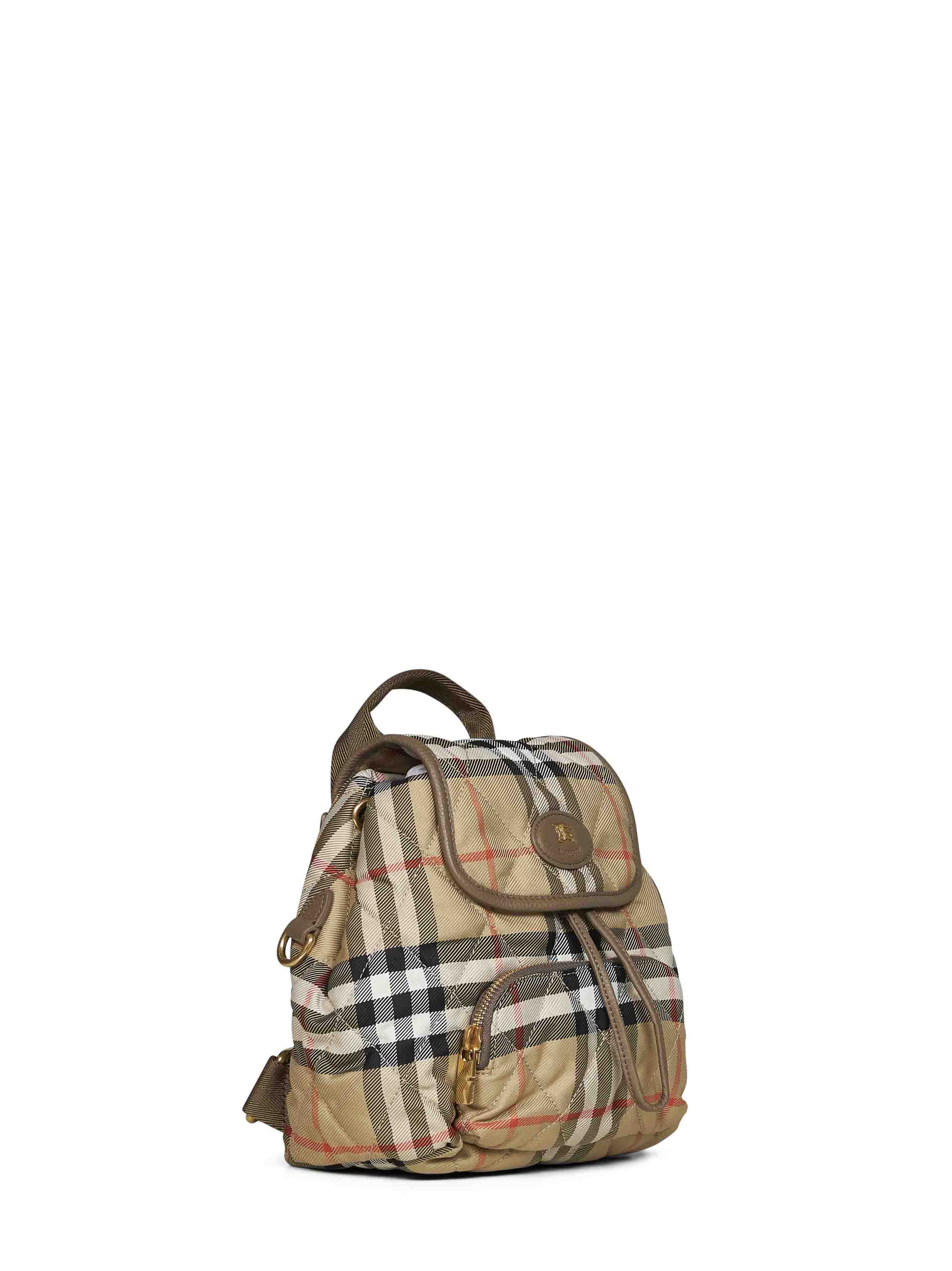 Burberry Women Sand Beige Horseshoe Mini Backpack