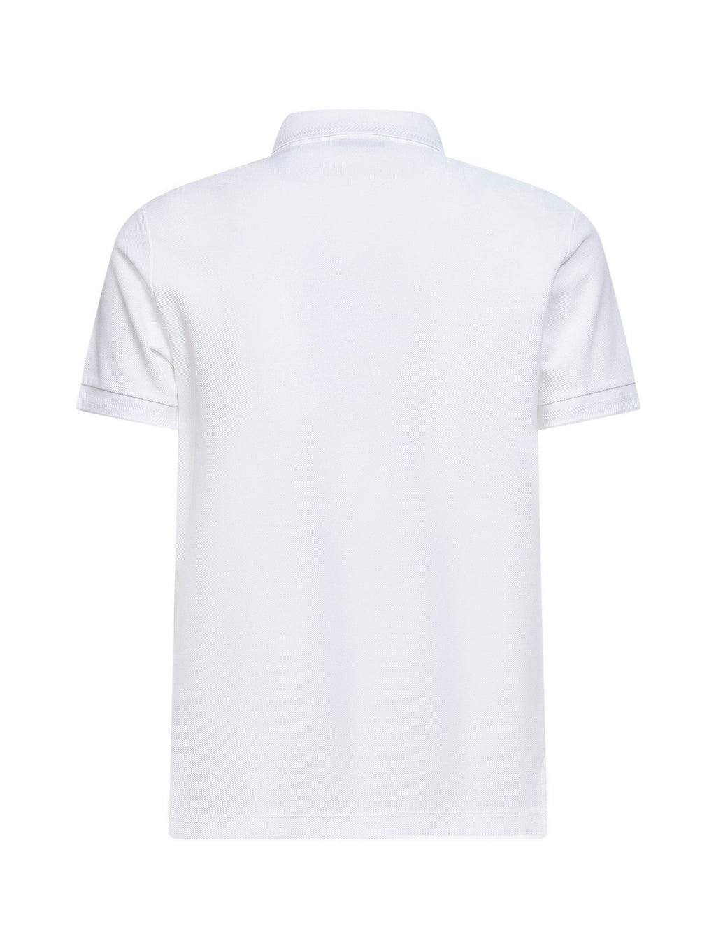 Burberry Men White Cotton Pique Polo Shirt With Ekd Embroidery