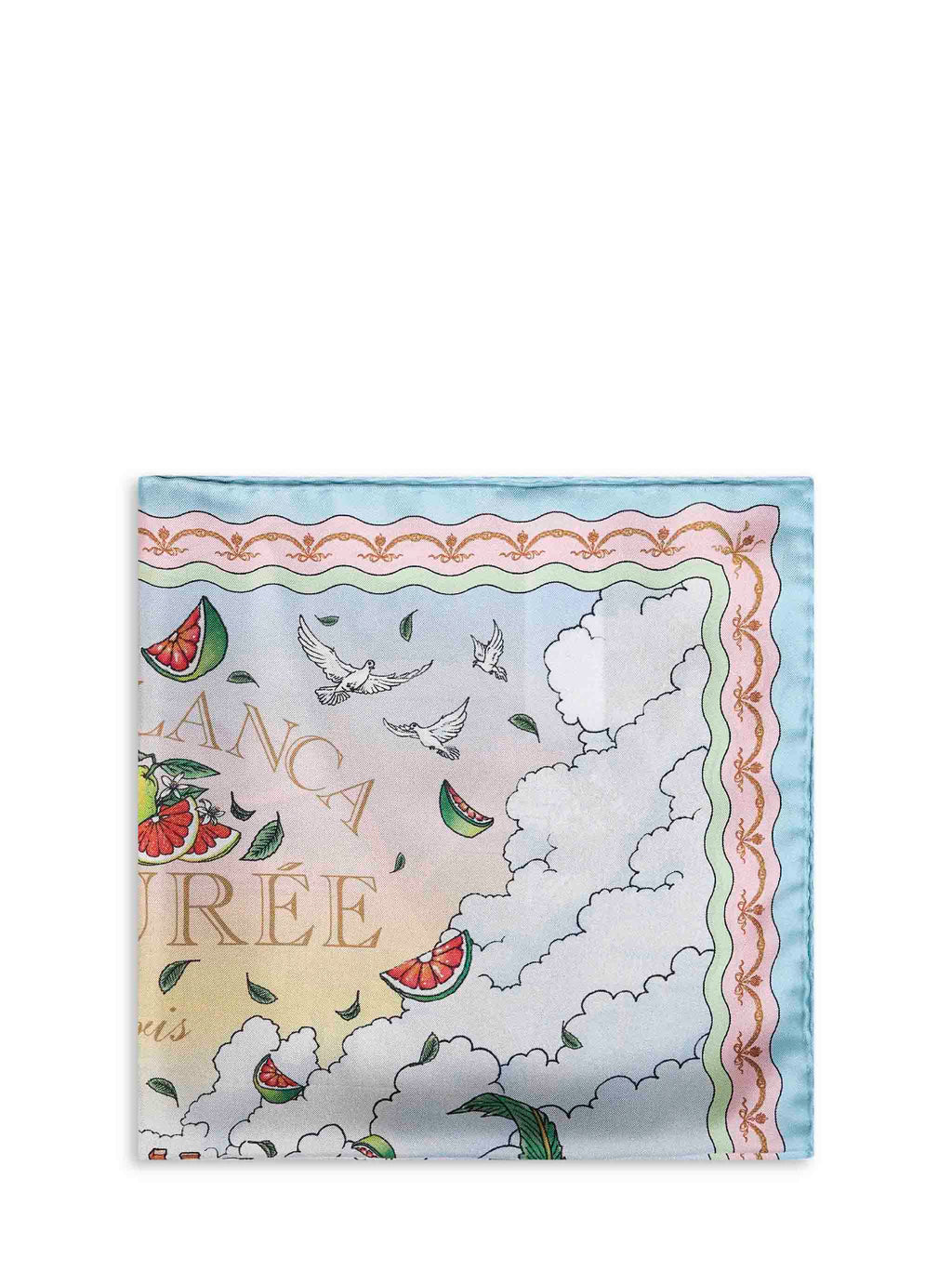 Casablanca Men Printed Silk Laduree X Casablanca Medium Scarf