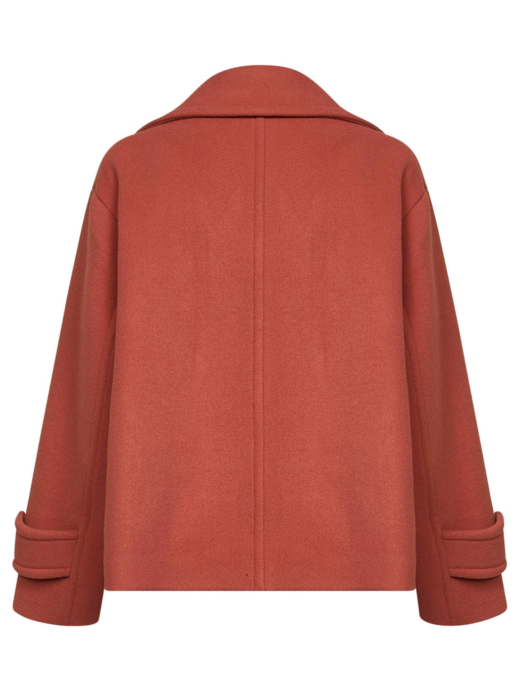 Chloé Women Cedar Pink Wool Blend Oversized Short Coat