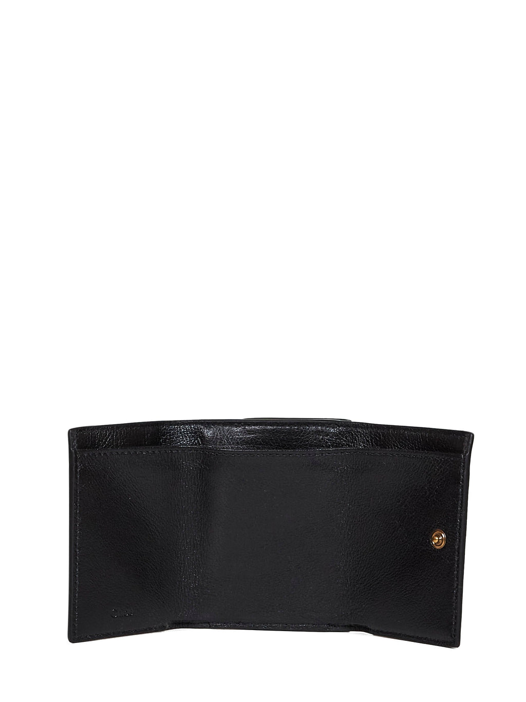 Chloé Women Black Paddington Mini Tri-Fold Wallet