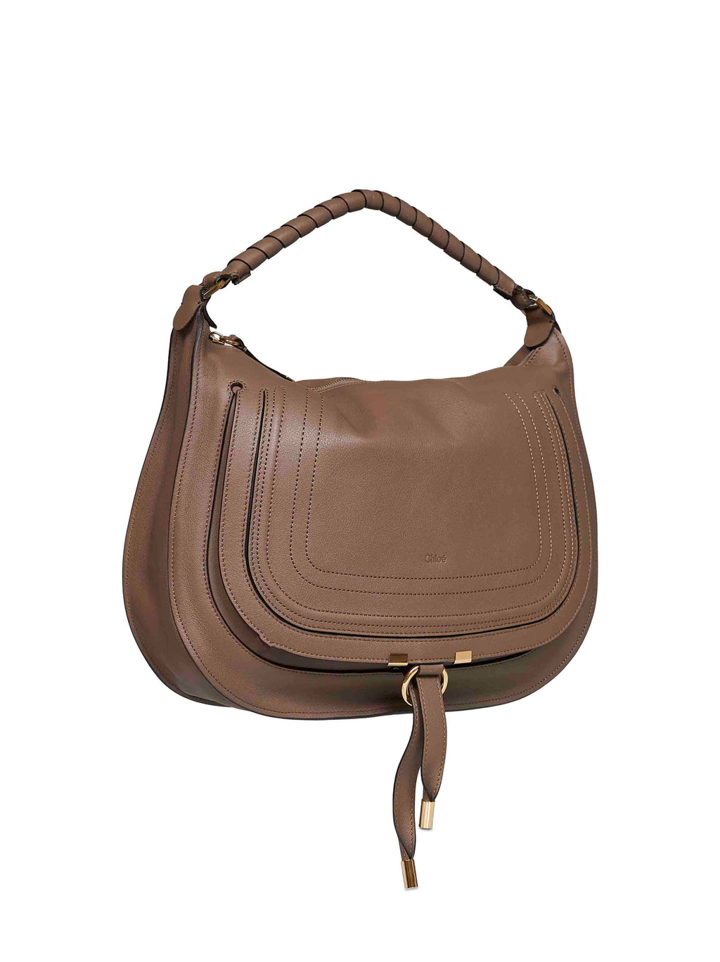 Chloé Women Deep Taupe Marcie Small Shoulder Bag