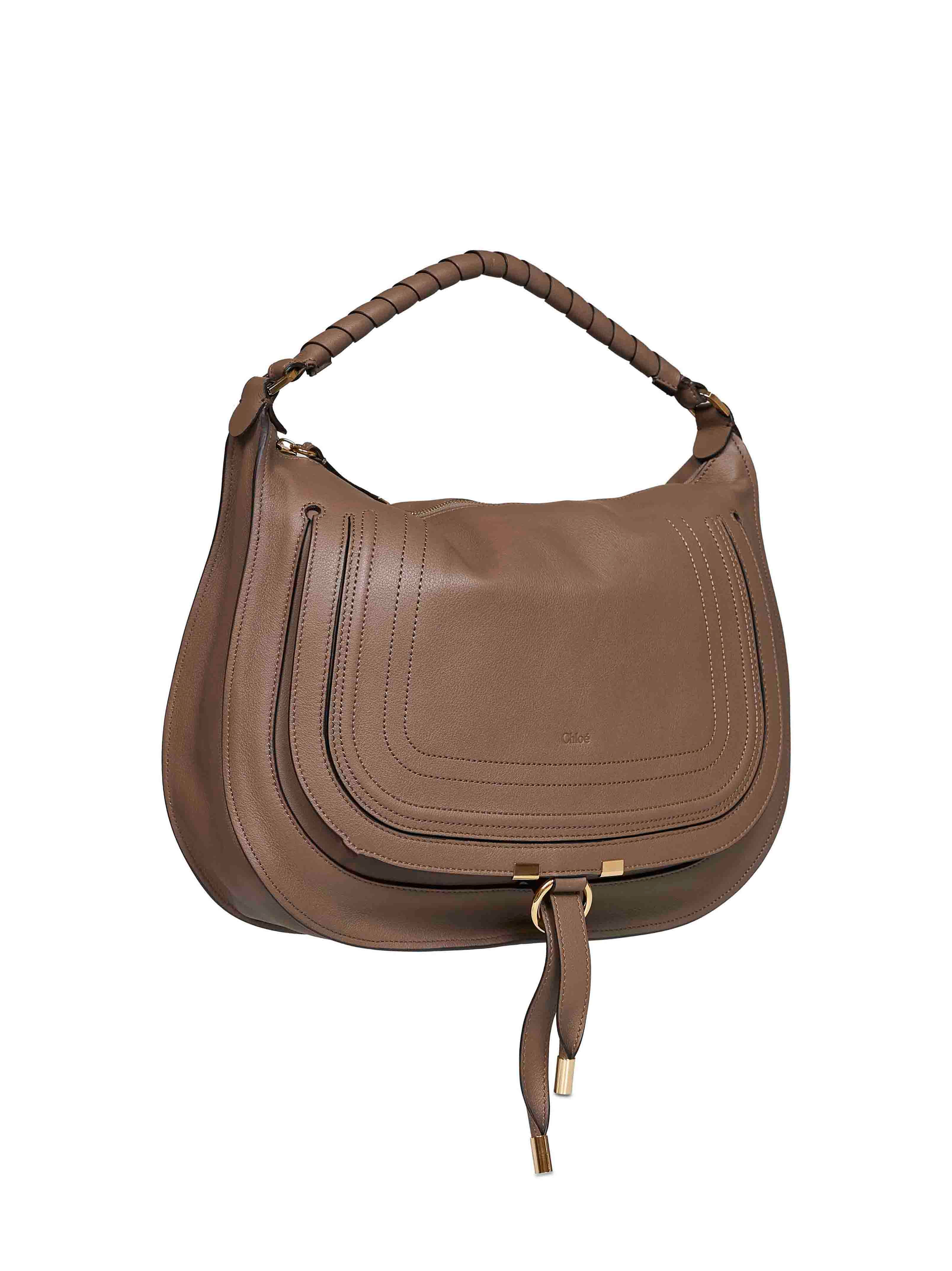 Chloé Women Deep Taupe Marcie Small Shoulder Bag