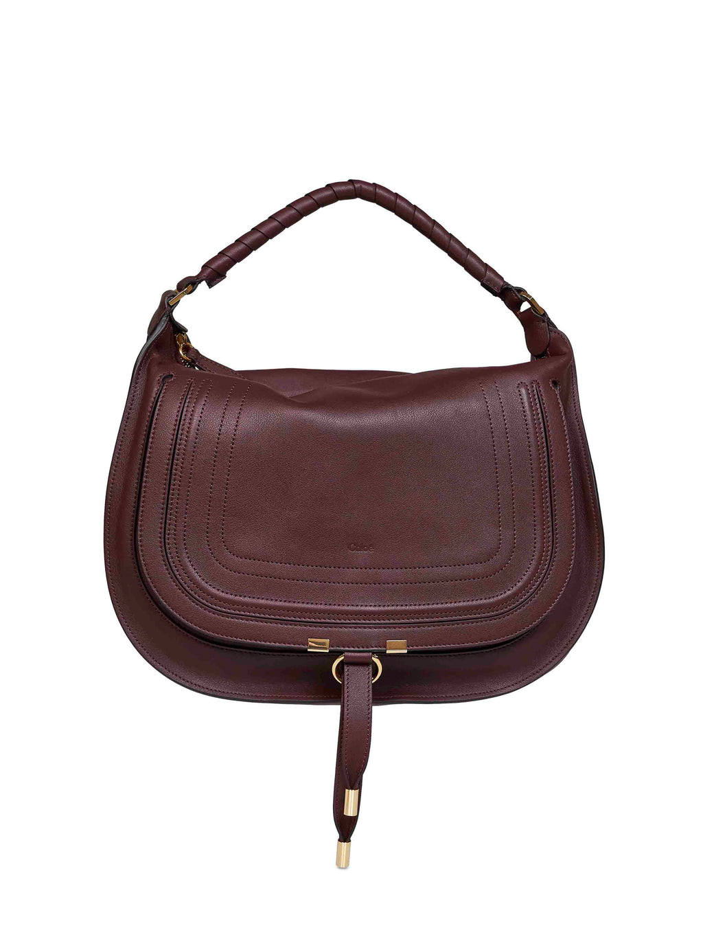 Chloé Women Dark Velvet Marcie Small Shoulder Bag