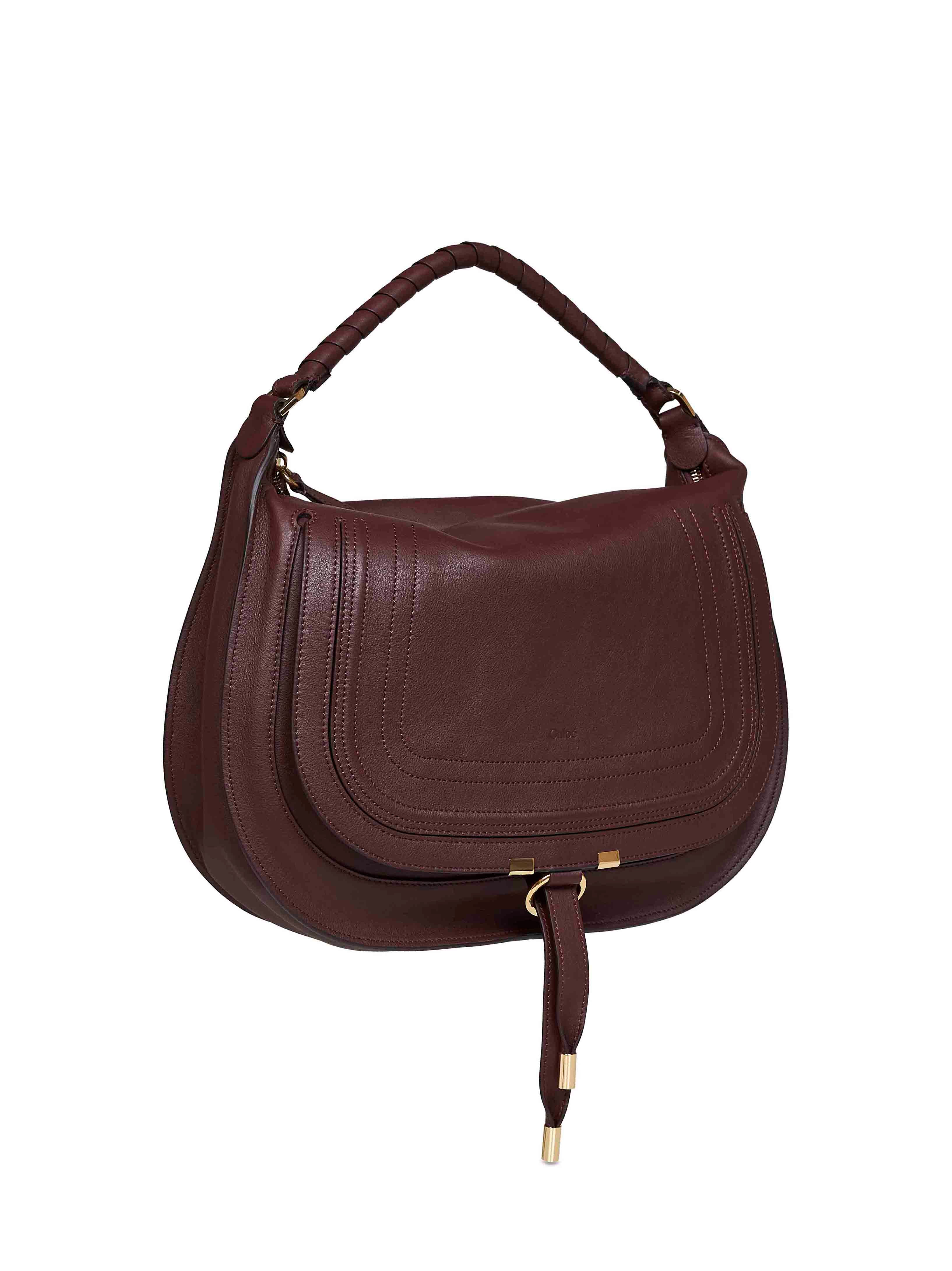 Chloé Women Dark Velvet Marcie Small Shoulder Bag