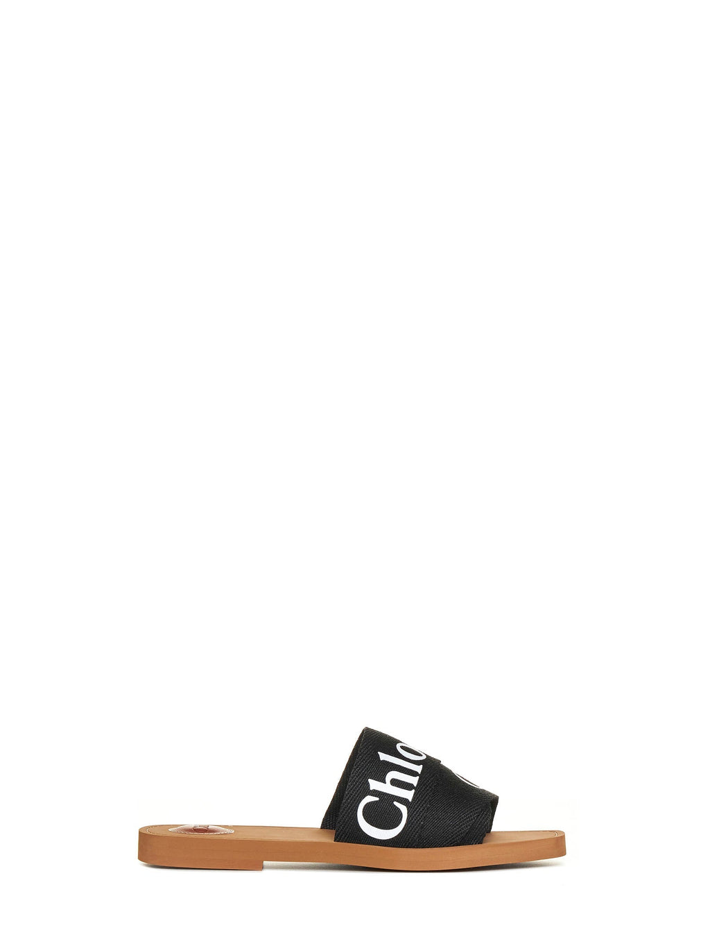 Chloé Women Woody Linen Flat Sandals