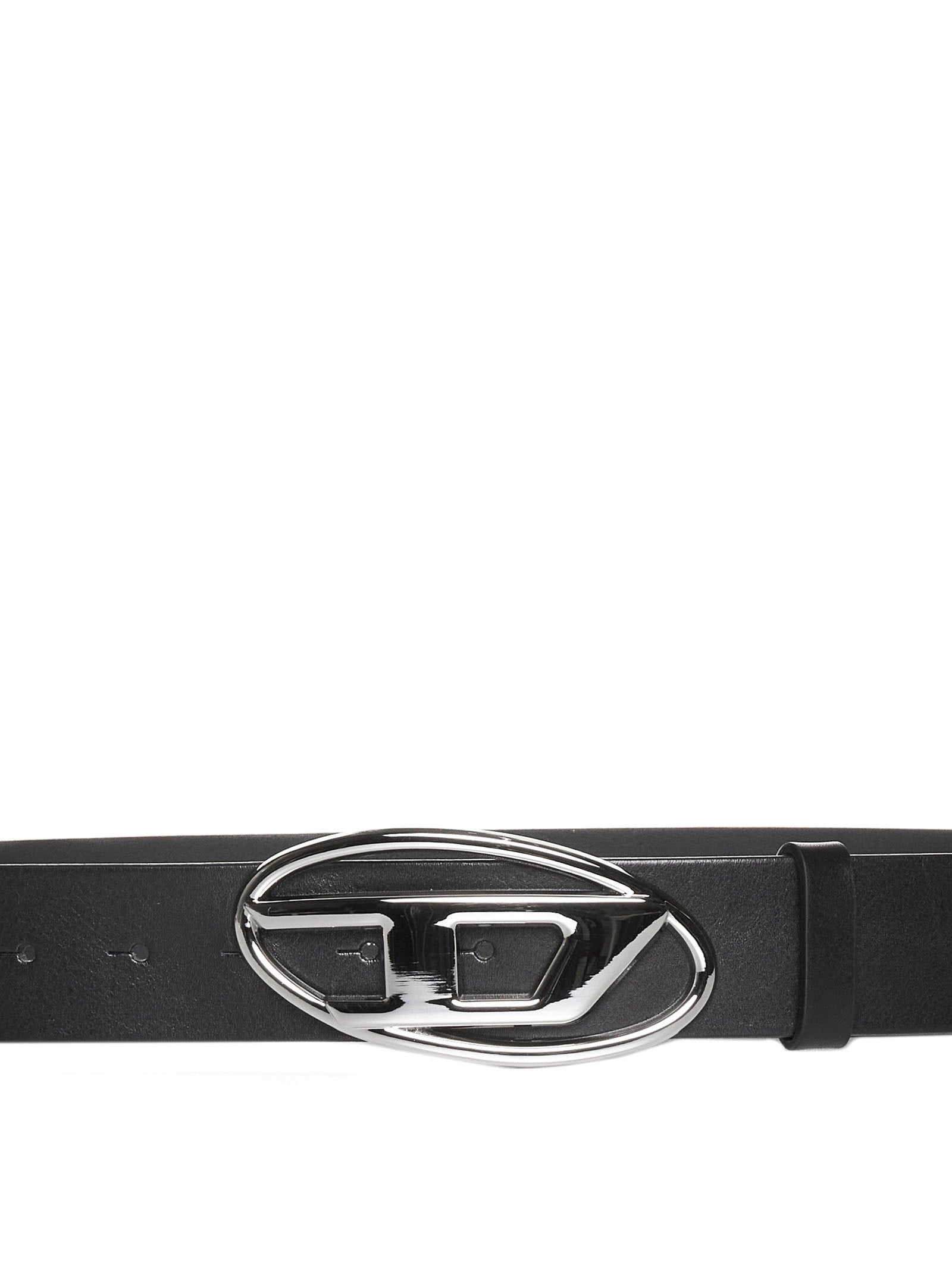 Diesel Women Belt With D-Logo Buckle