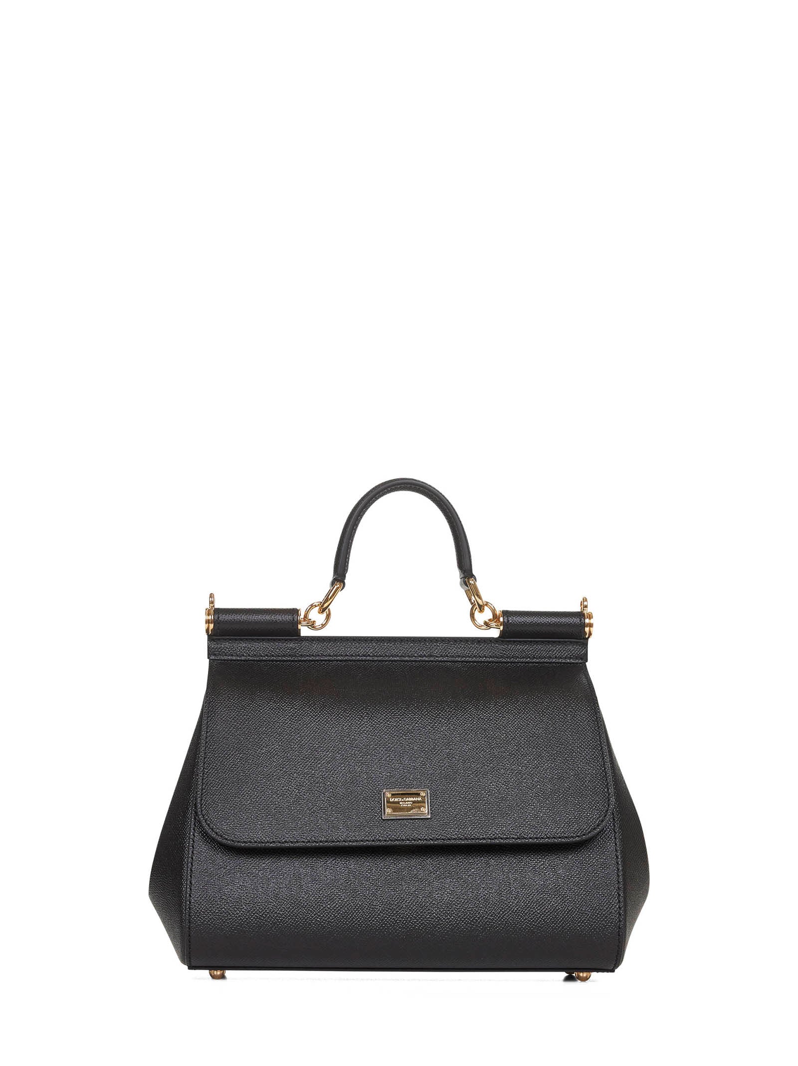 Dolce & Gabbana Women Black Large Sicily Handbag