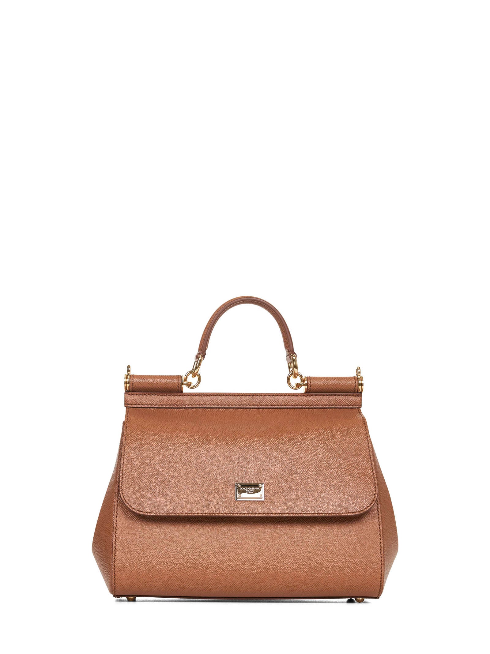 Dolce & Gabbana Women Camel Large Sicily Handbag