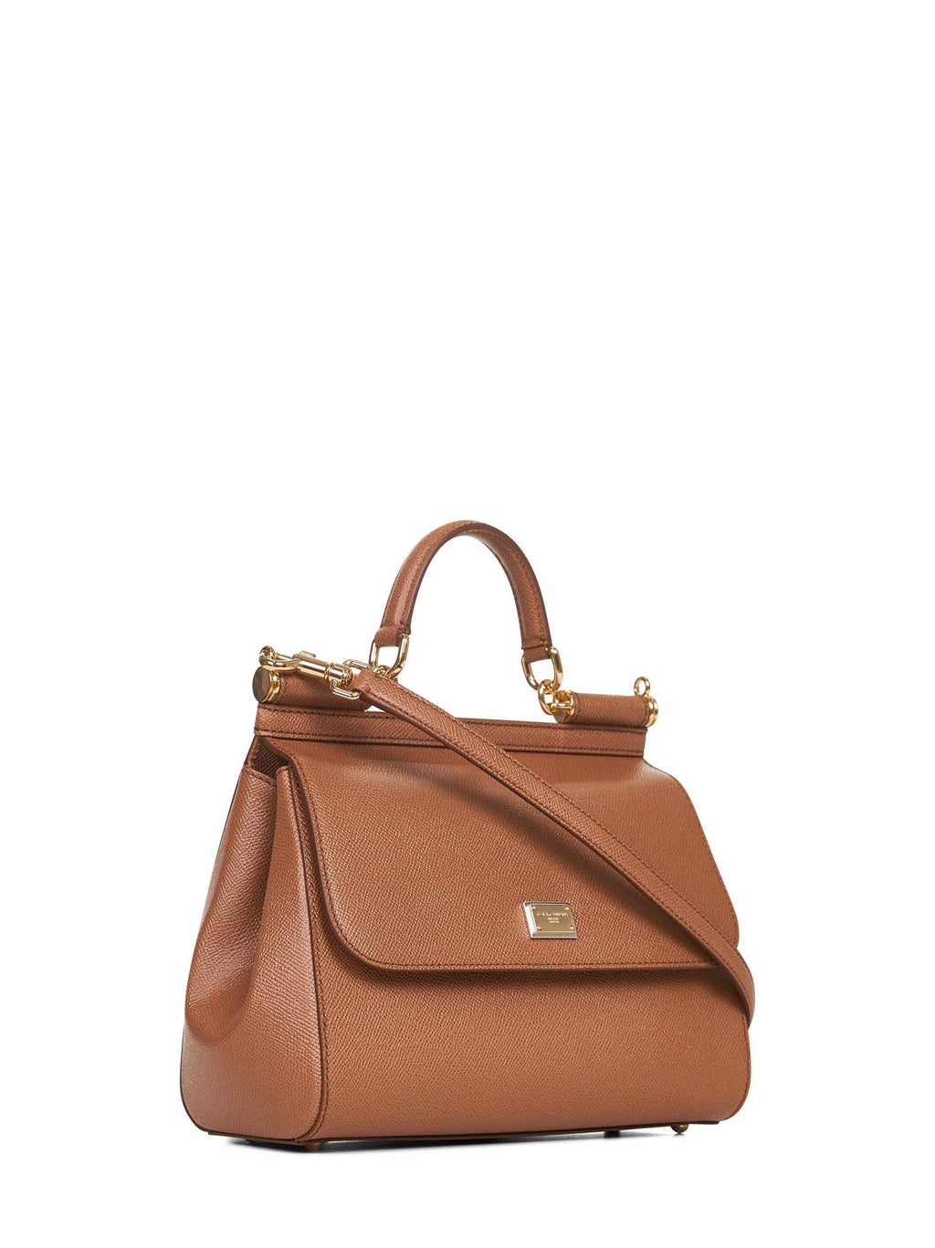 Dolce & Gabbana Women Camel Large Sicily Handbag