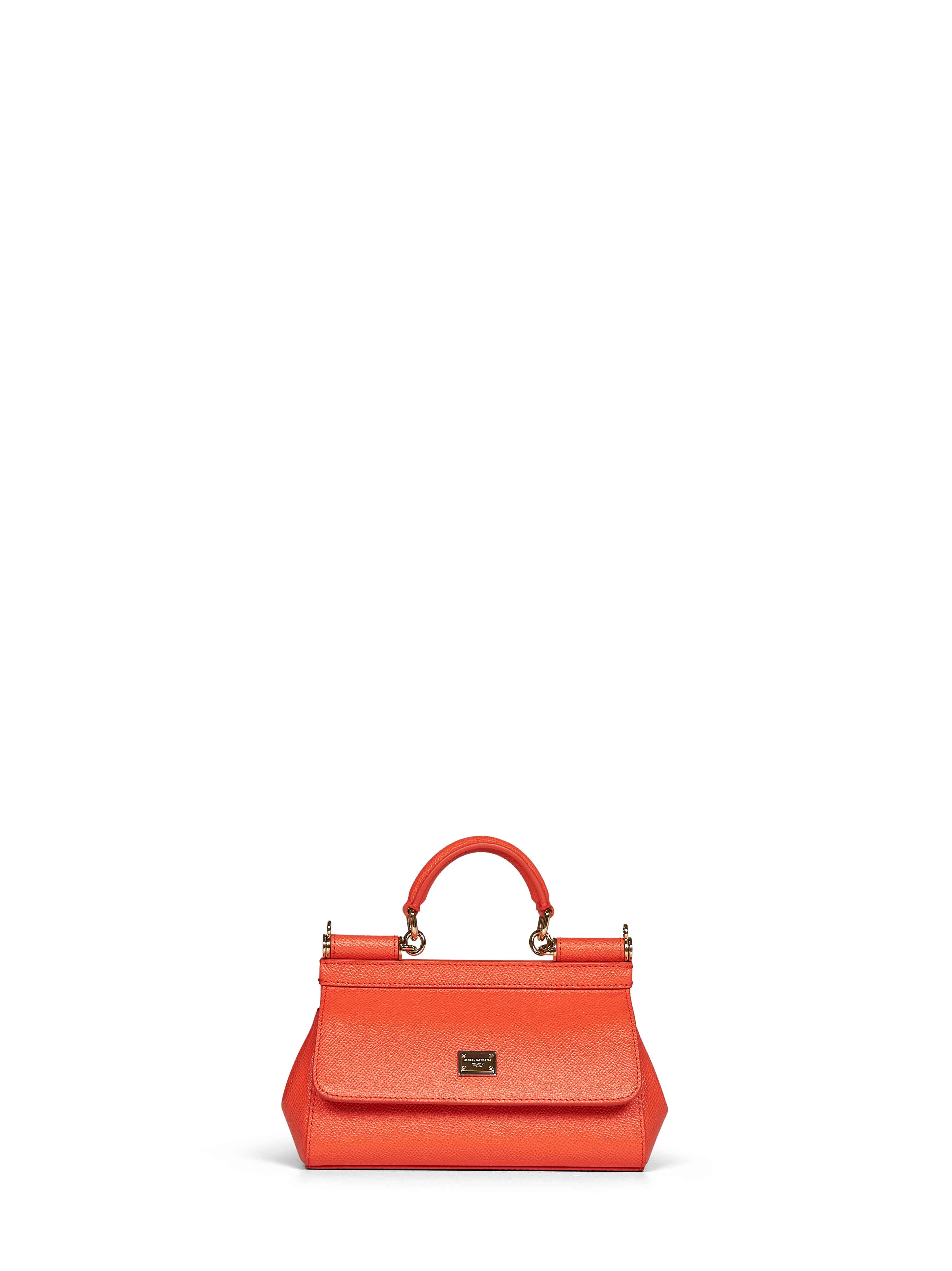 Dolce & Gabbana Women Orange Mini Sicily Handbag