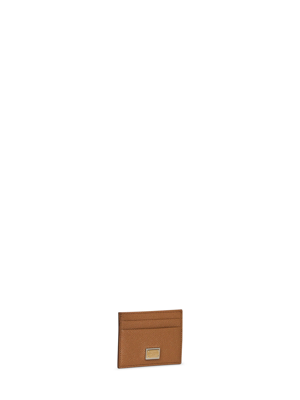 Dolce & Gabbana Women Caramel Dauphine Calf Leather Card Holder