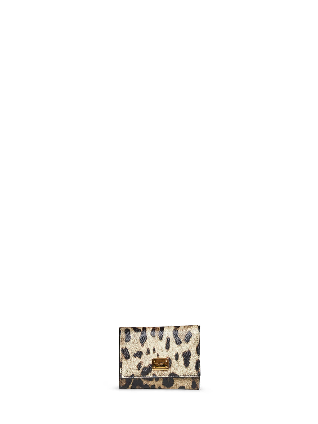 Dolce & Gabbana Women Leopard-Print Dauphine Leather Wallet