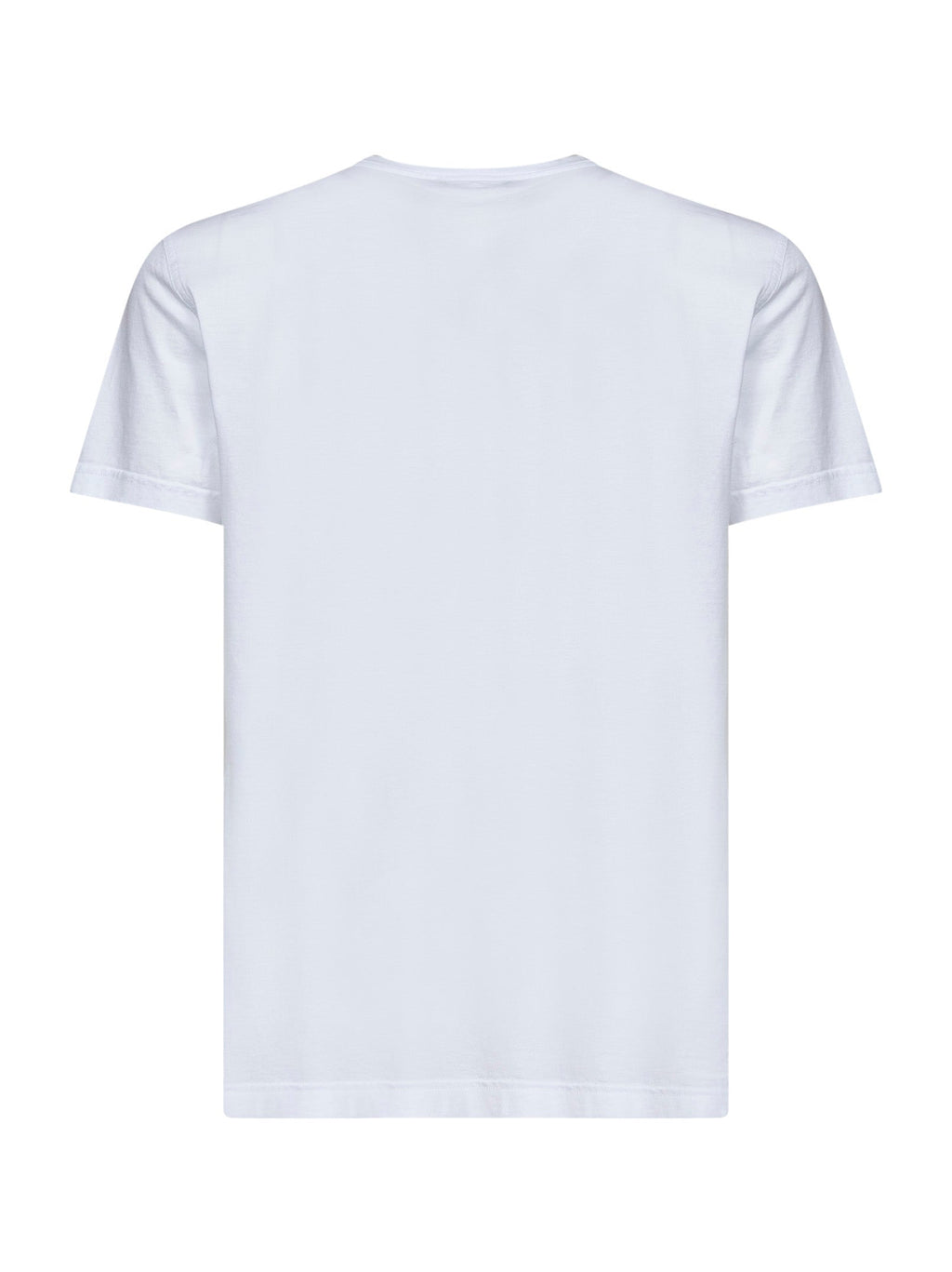 Dolce & Gabbana Men White Cotton Jersey T-Shirt With Logo Label