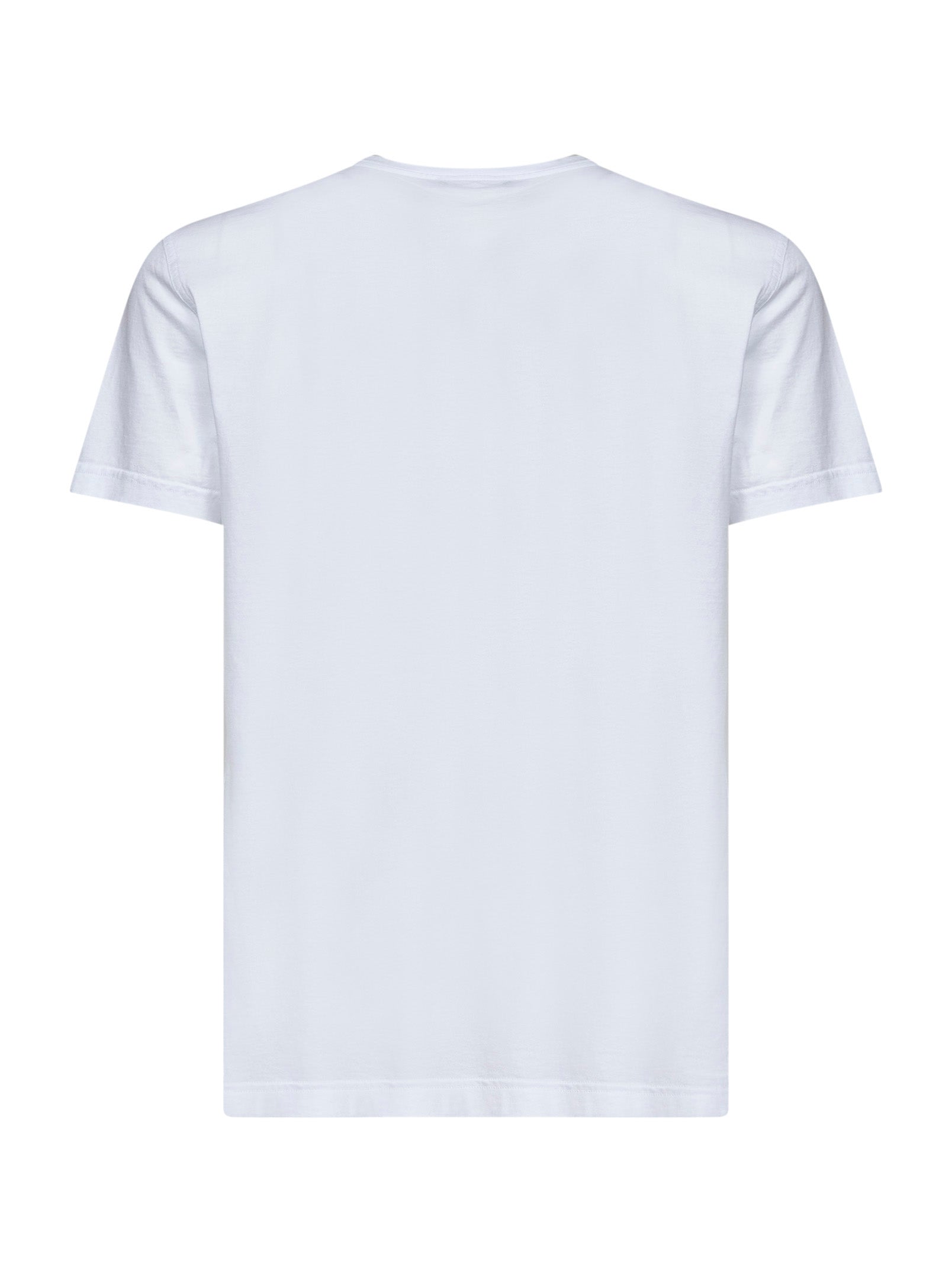 Dolce & Gabbana Men White Cotton Jersey T-Shirt With Logo Label