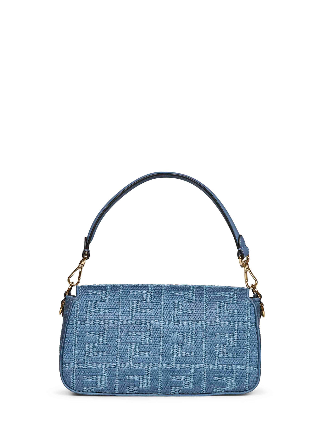 Fendi Women Blue Baguette Shoulder Bag
