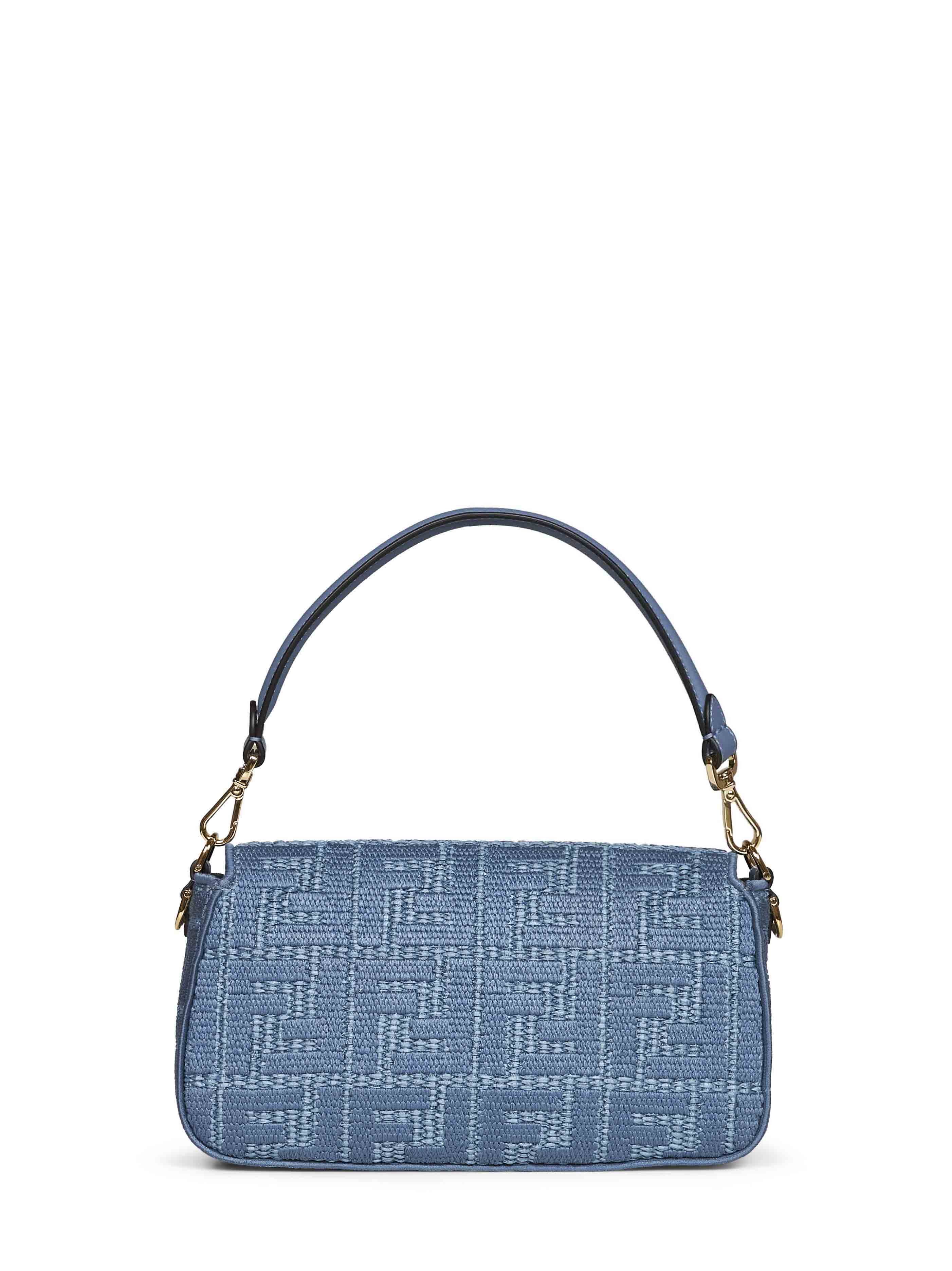 Fendi Women Blue Baguette Shoulder Bag