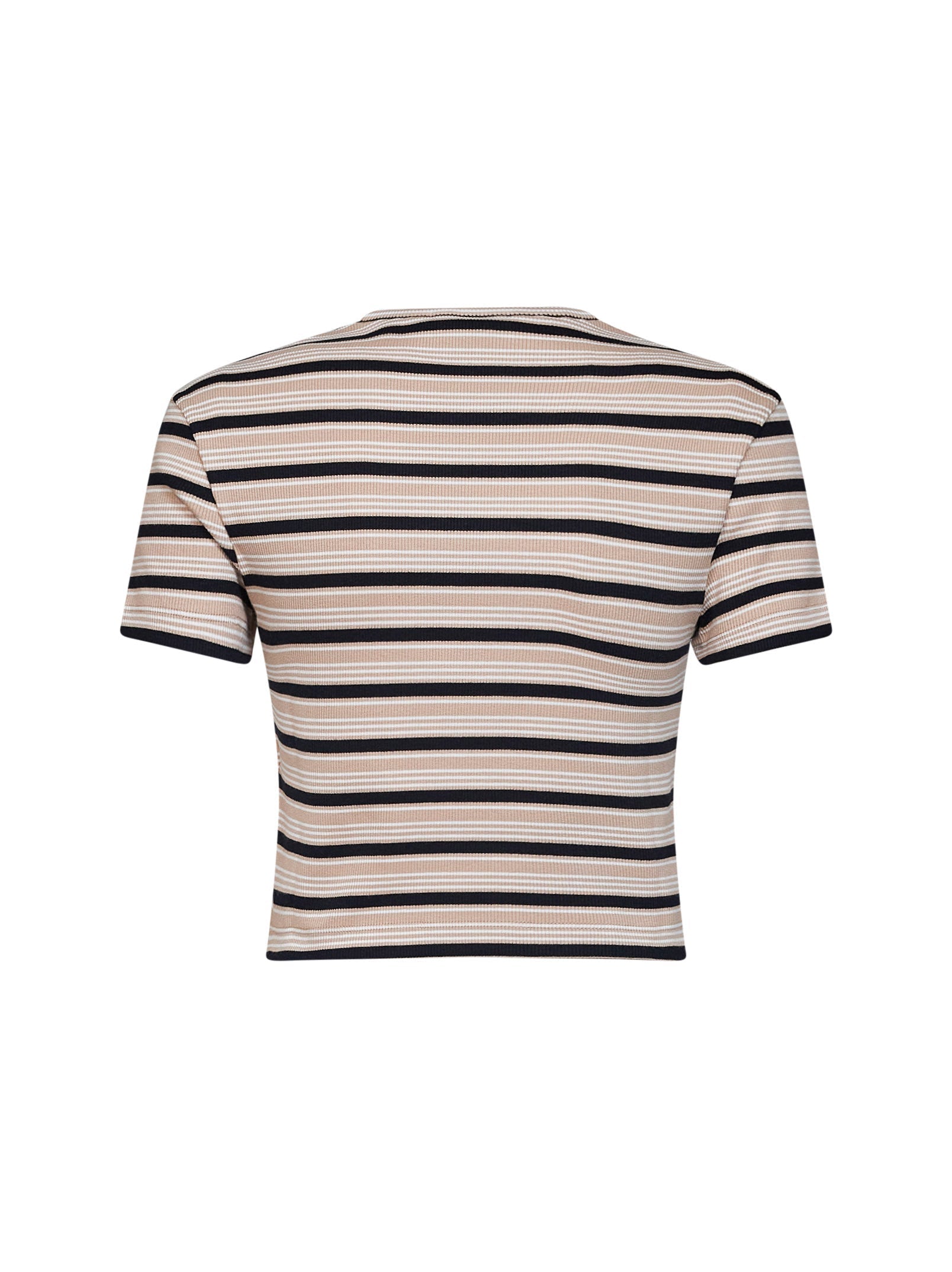 Fendi Women Multicolor Striped Cotton Cropped Top