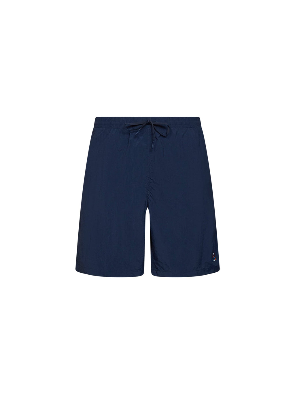 Fendi Men Dark Blue Nylon Embroidered Swim Shorts