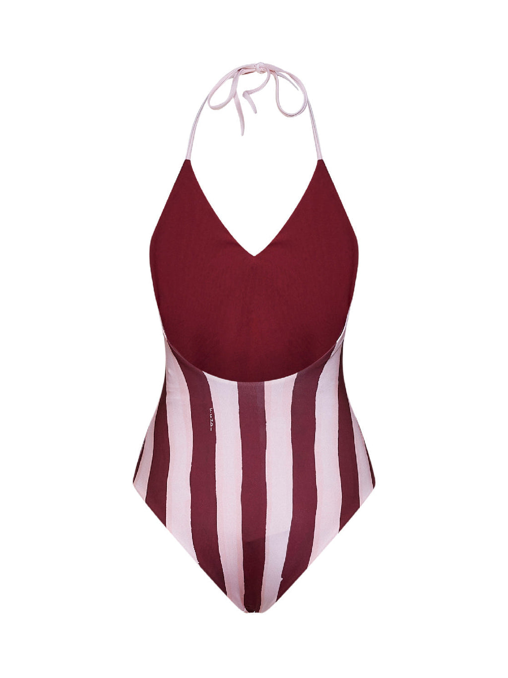 Fendi Women Red And Pink Lycra Pequin Reversible One-Piece Swimsuit