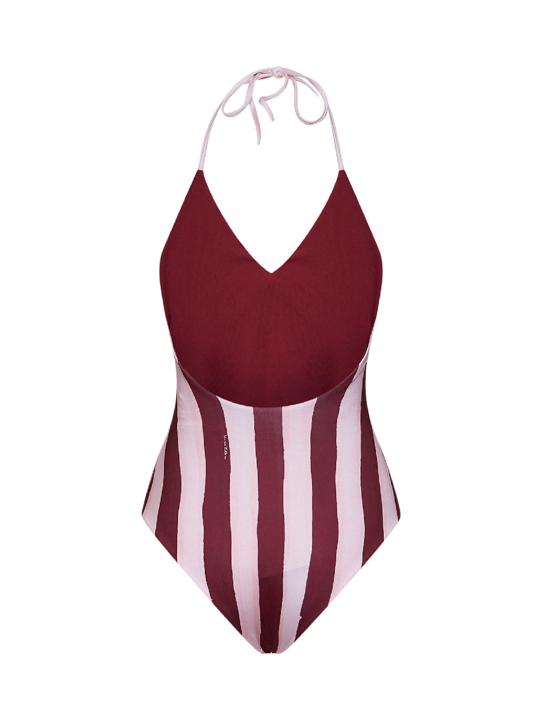 Fendi Women Red And Pink Lycra Pequin Reversible One-Piece Swimsuit
