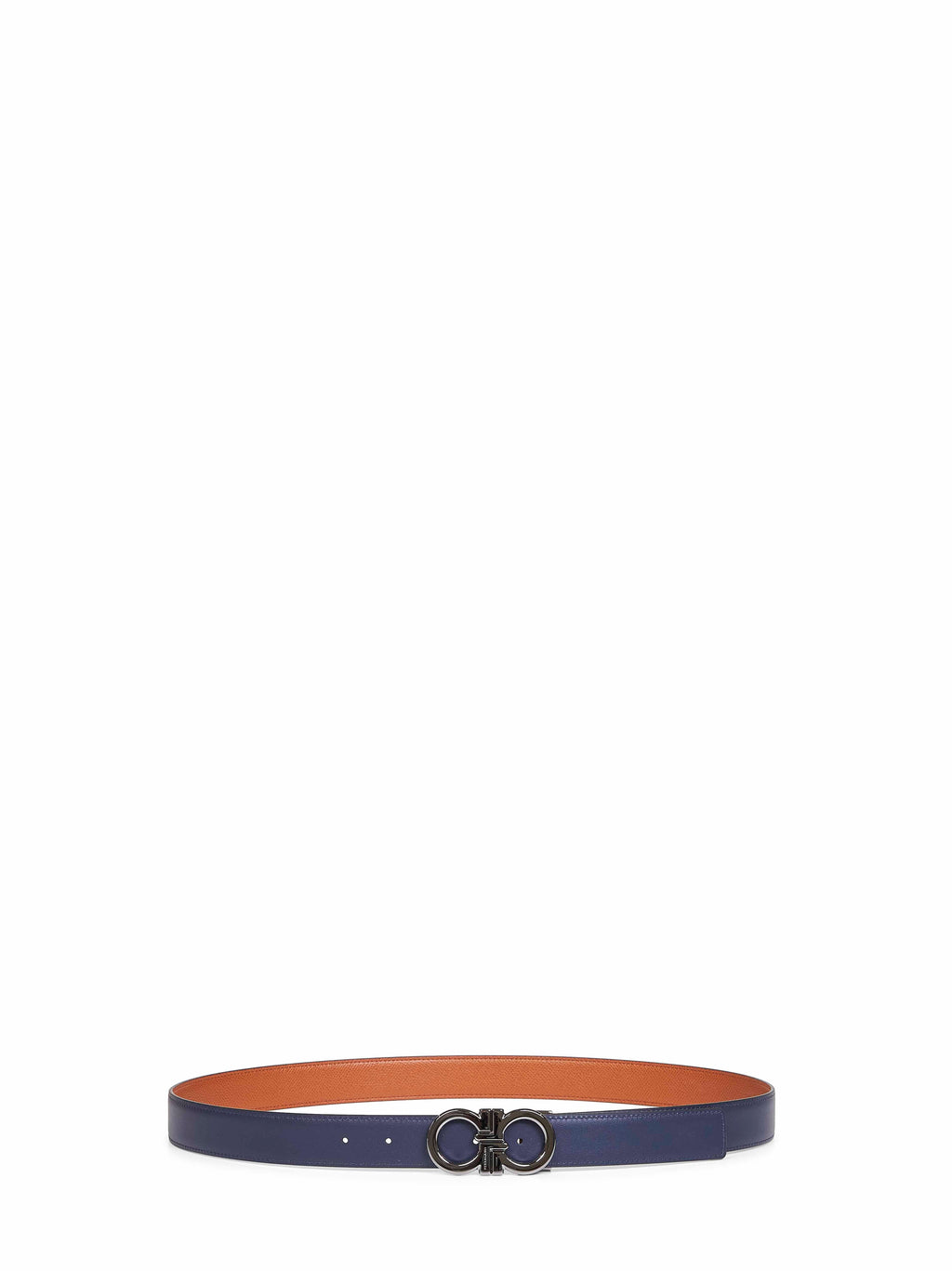 Ferragamo Men Two-Tone Gancini Reversible Belt